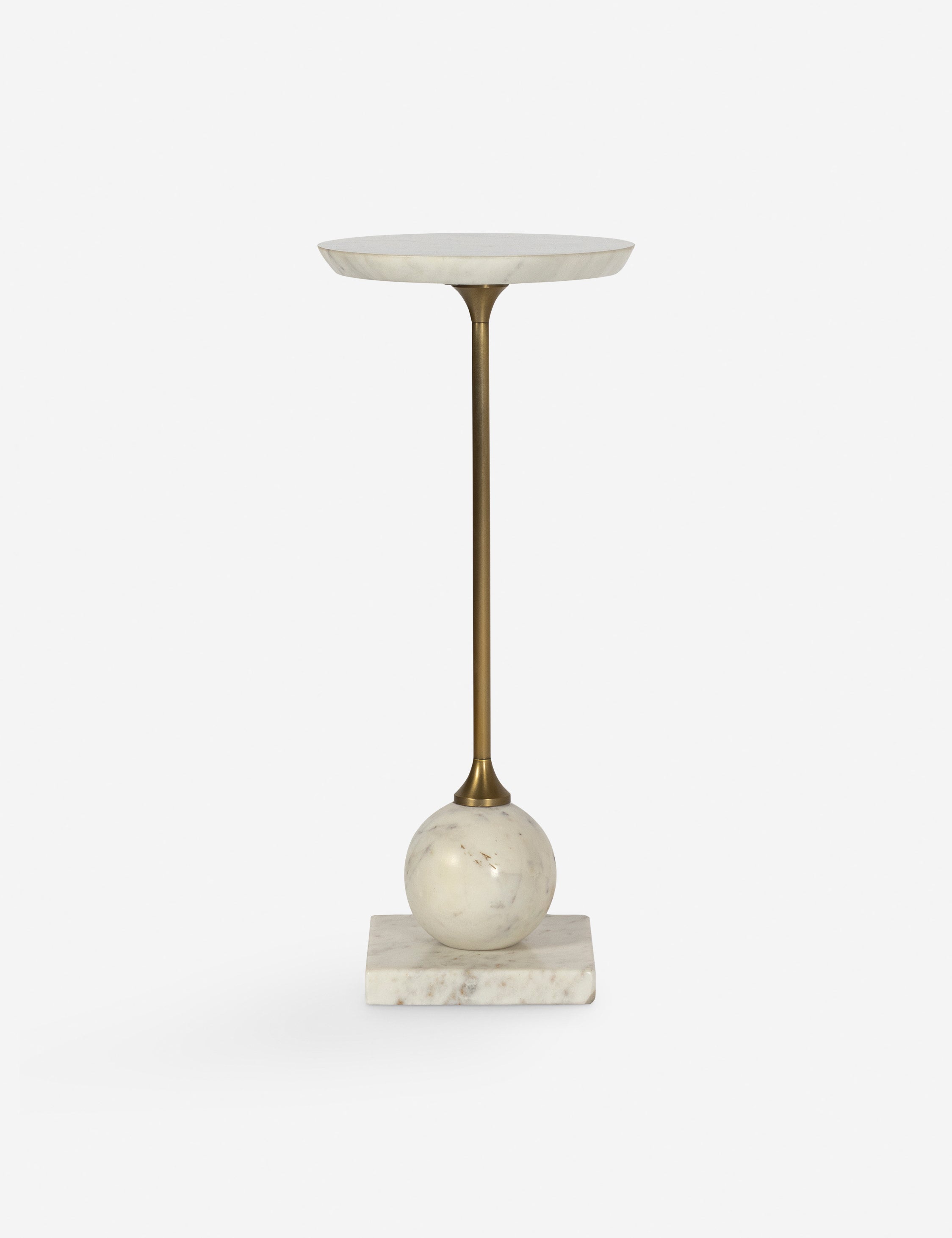 Meazza round marble drink side table.