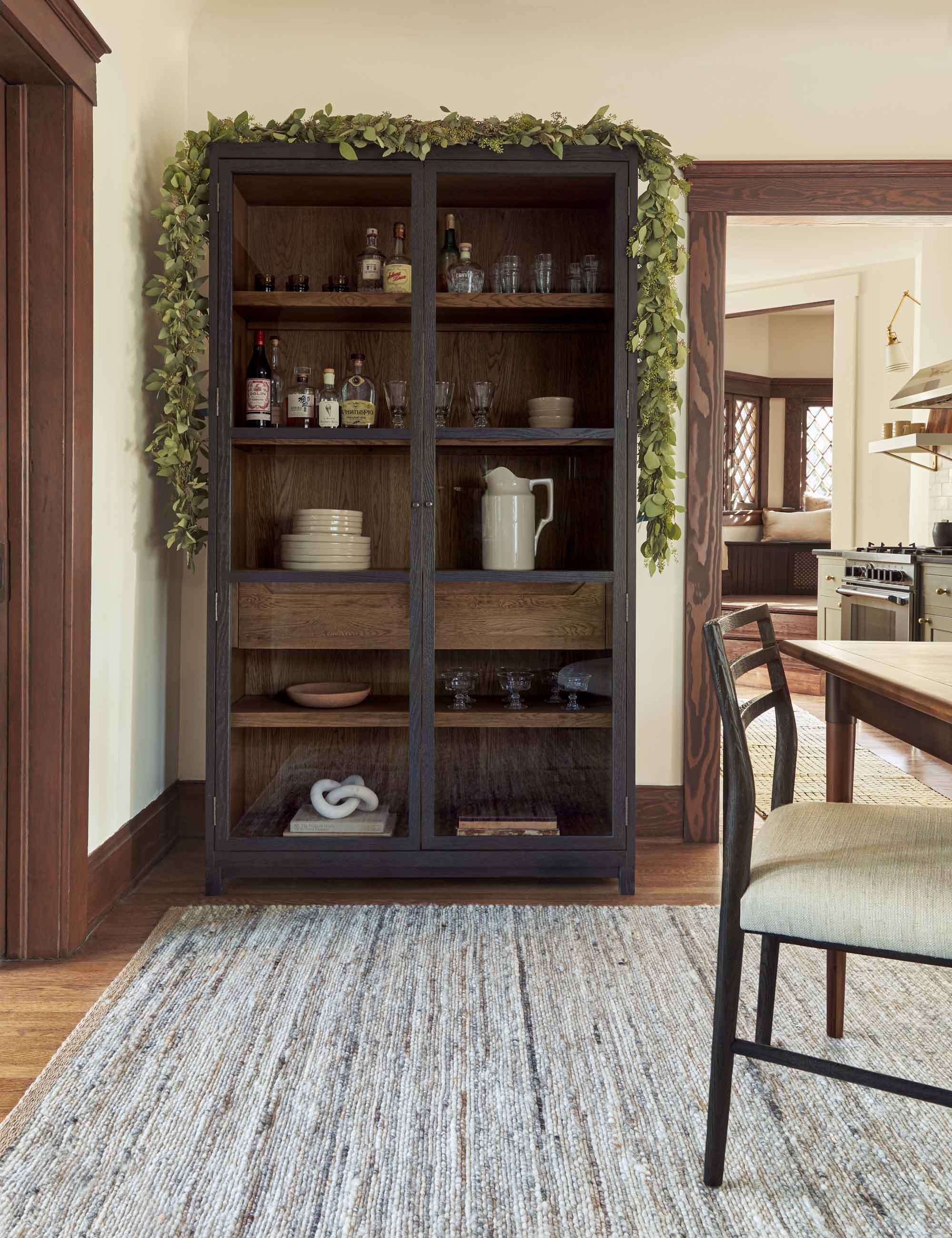 Carly Curio Cabinet : Black