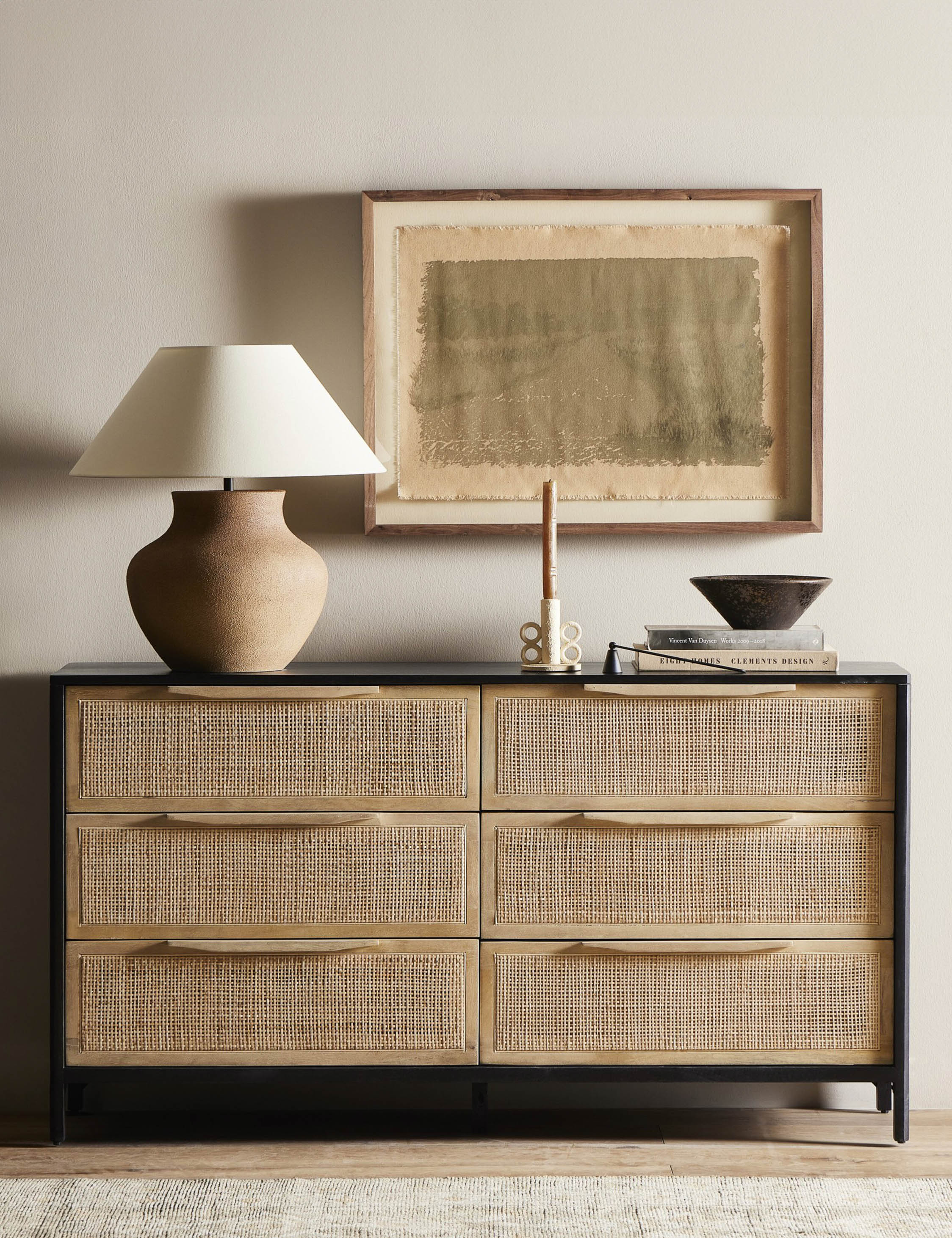 Hannah 6-Drawer Dresser : Russet