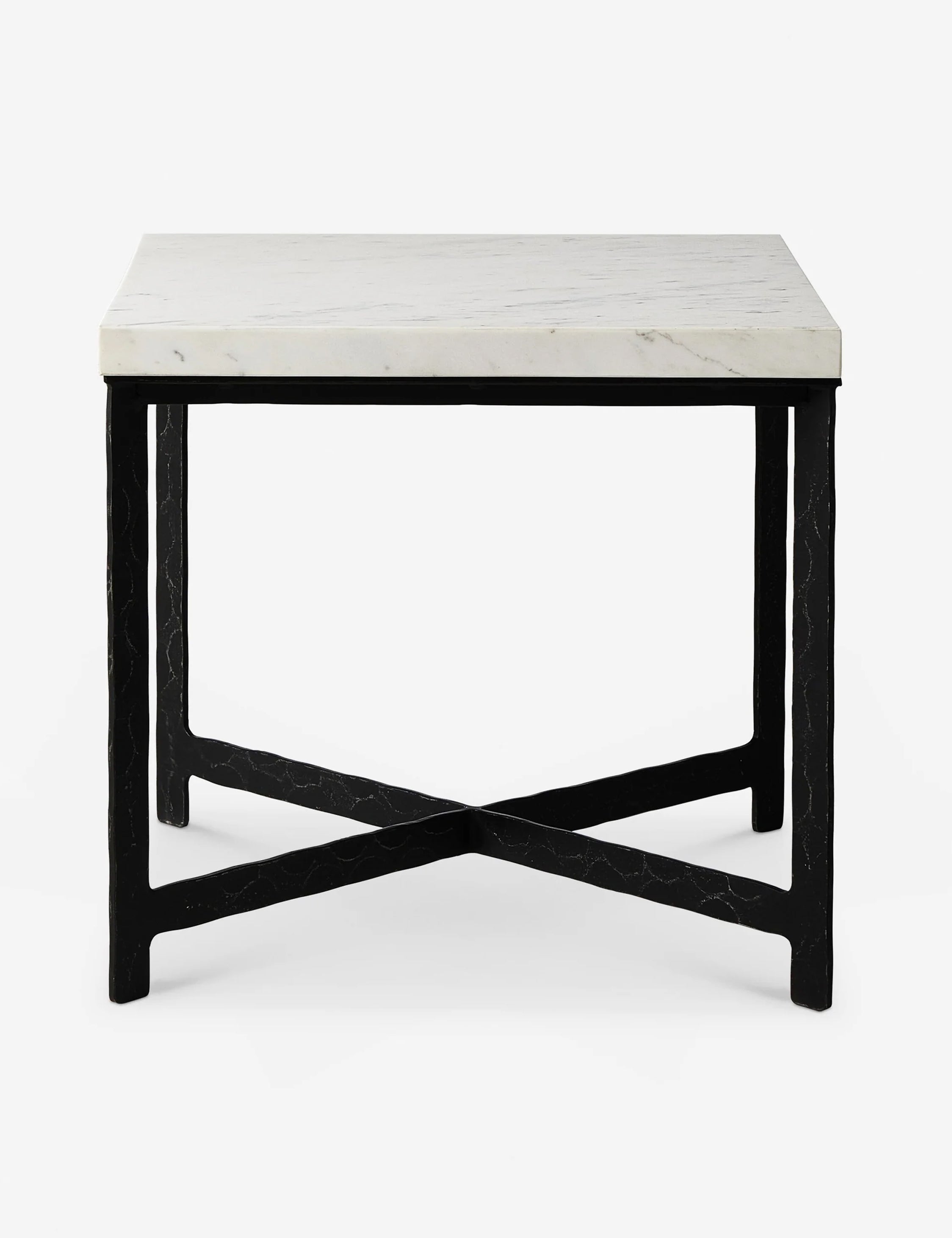 Breslin square marble top side table.