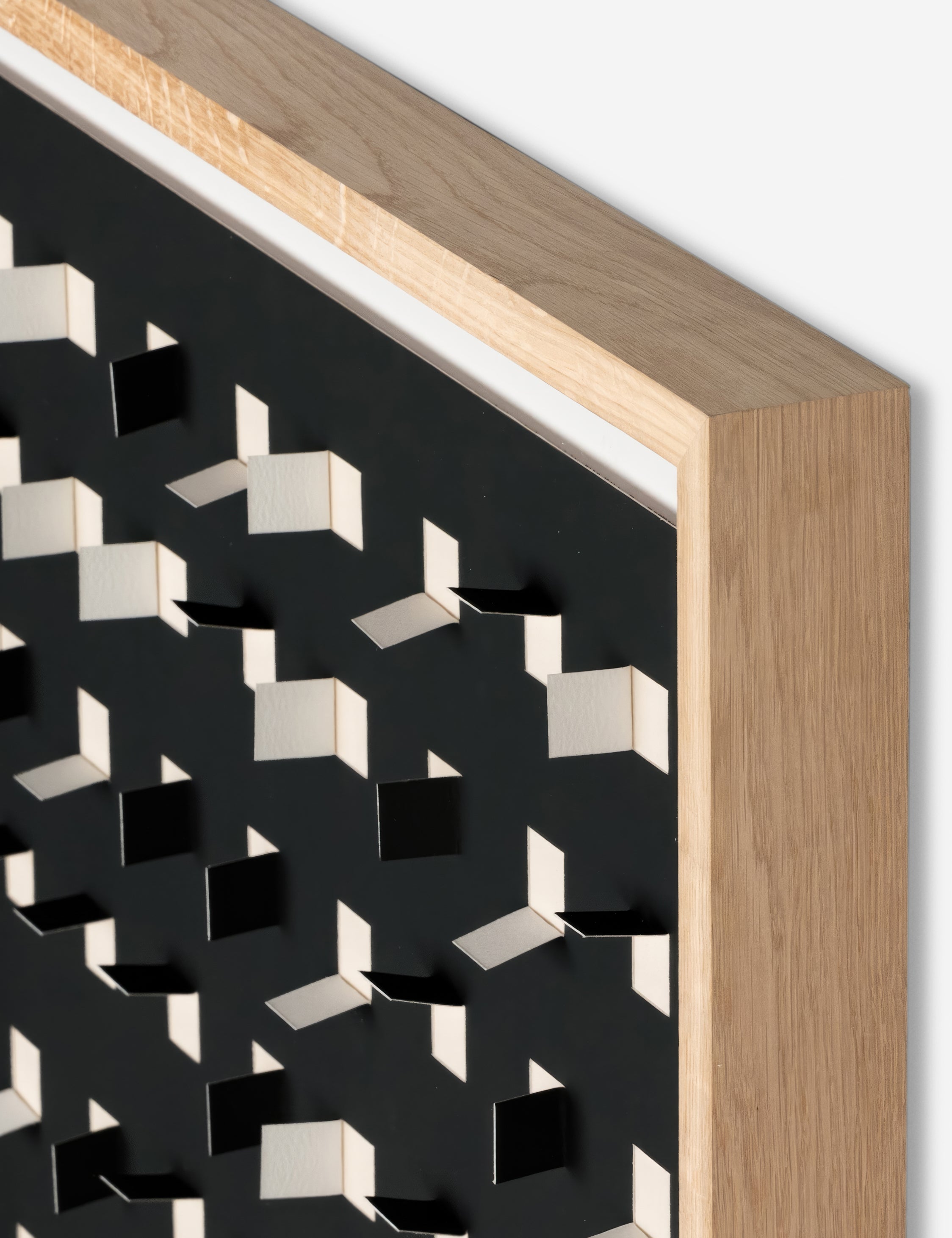 Corner of the See through black and white wall art