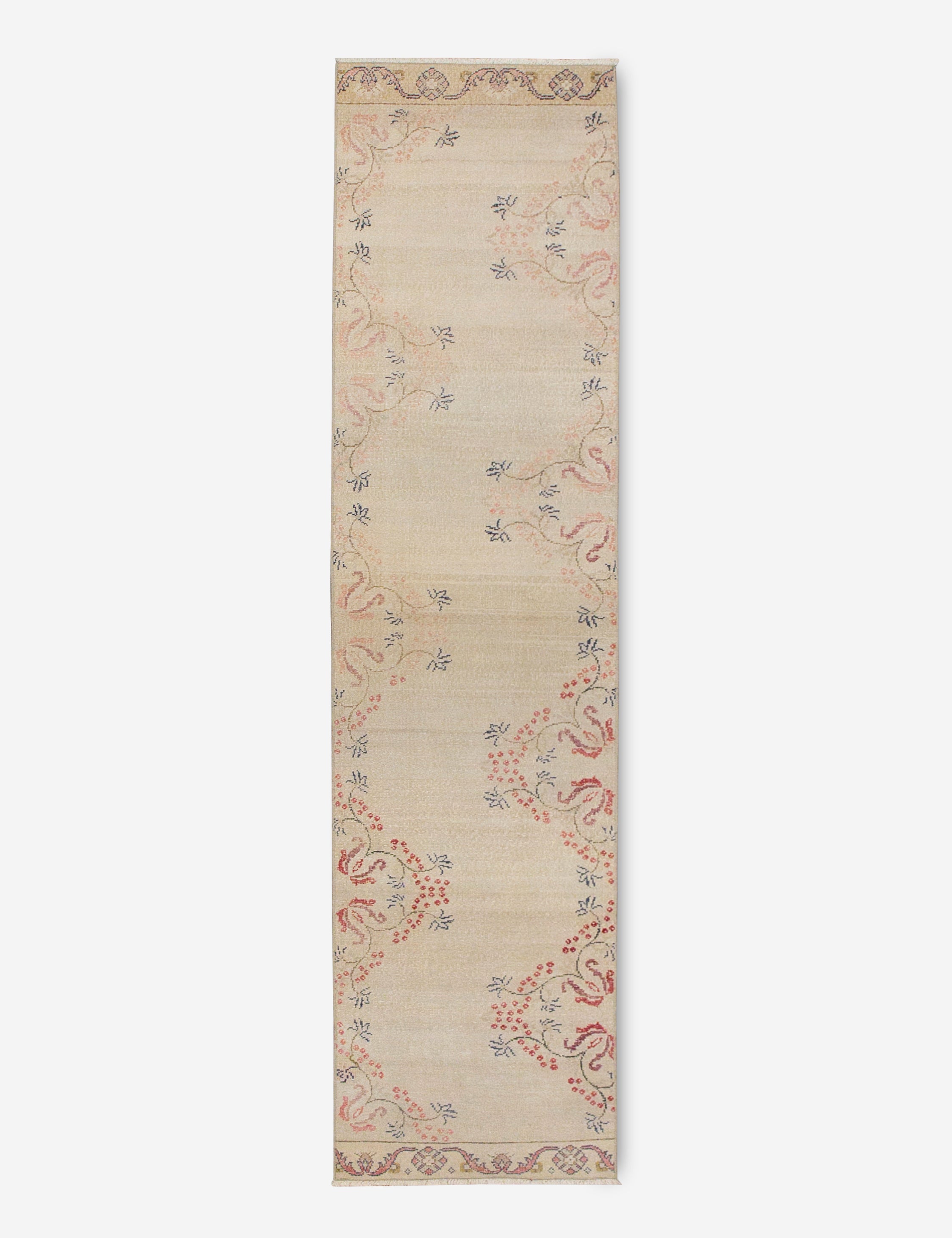 Vintage Turkish Hand-Knotted Wool Runner Rug No. 207, 2'5