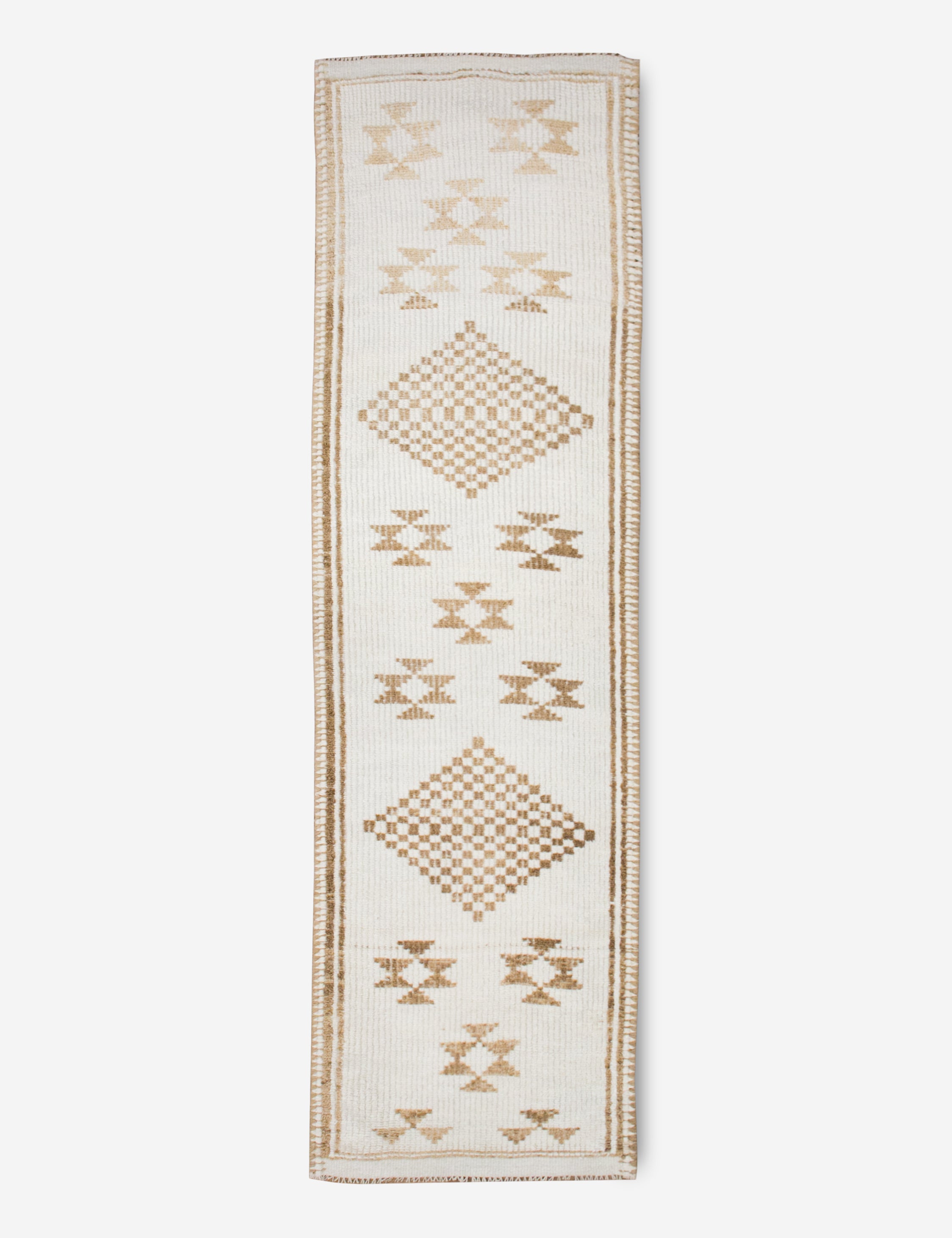 Vintage Turkish Hand-Knotted Wool Runner Rug No. 203, 2'11