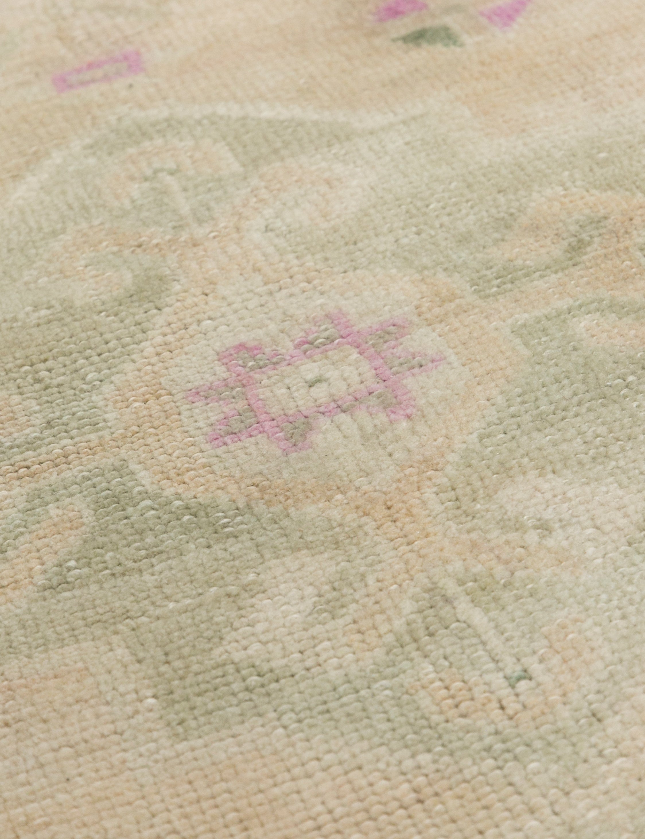 Vintage Turkish Hand-Knotted Wool Mini Rug No. 296, 1'9