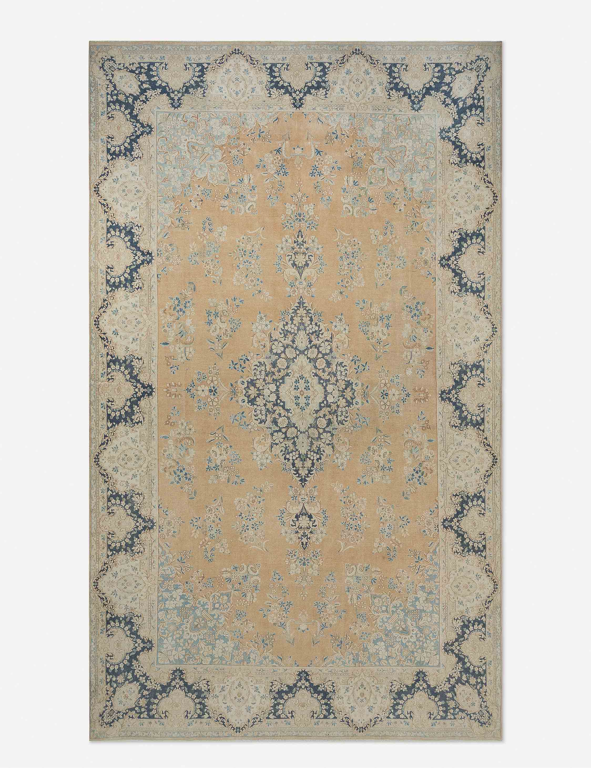 Vintage Turkish Hand-Knotted Wool Rug No. 397, 9'8