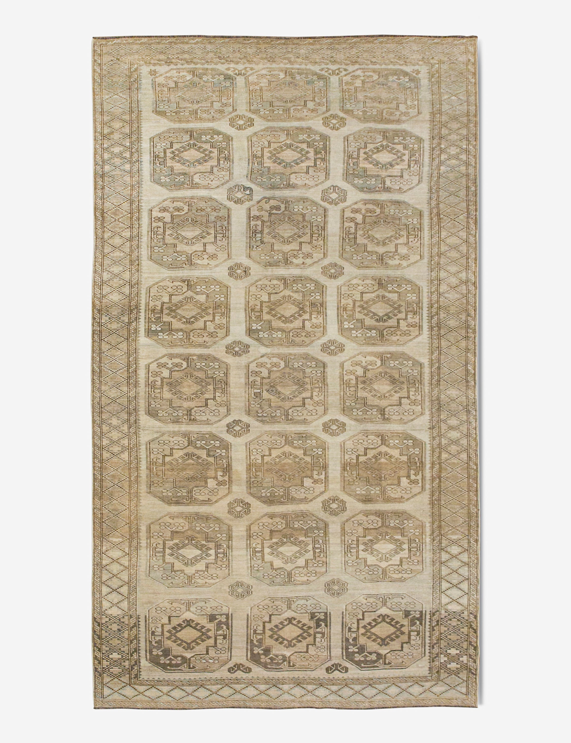 Vintage Turkish Hand-Knotted Wool Rug No. 438, 6'5
