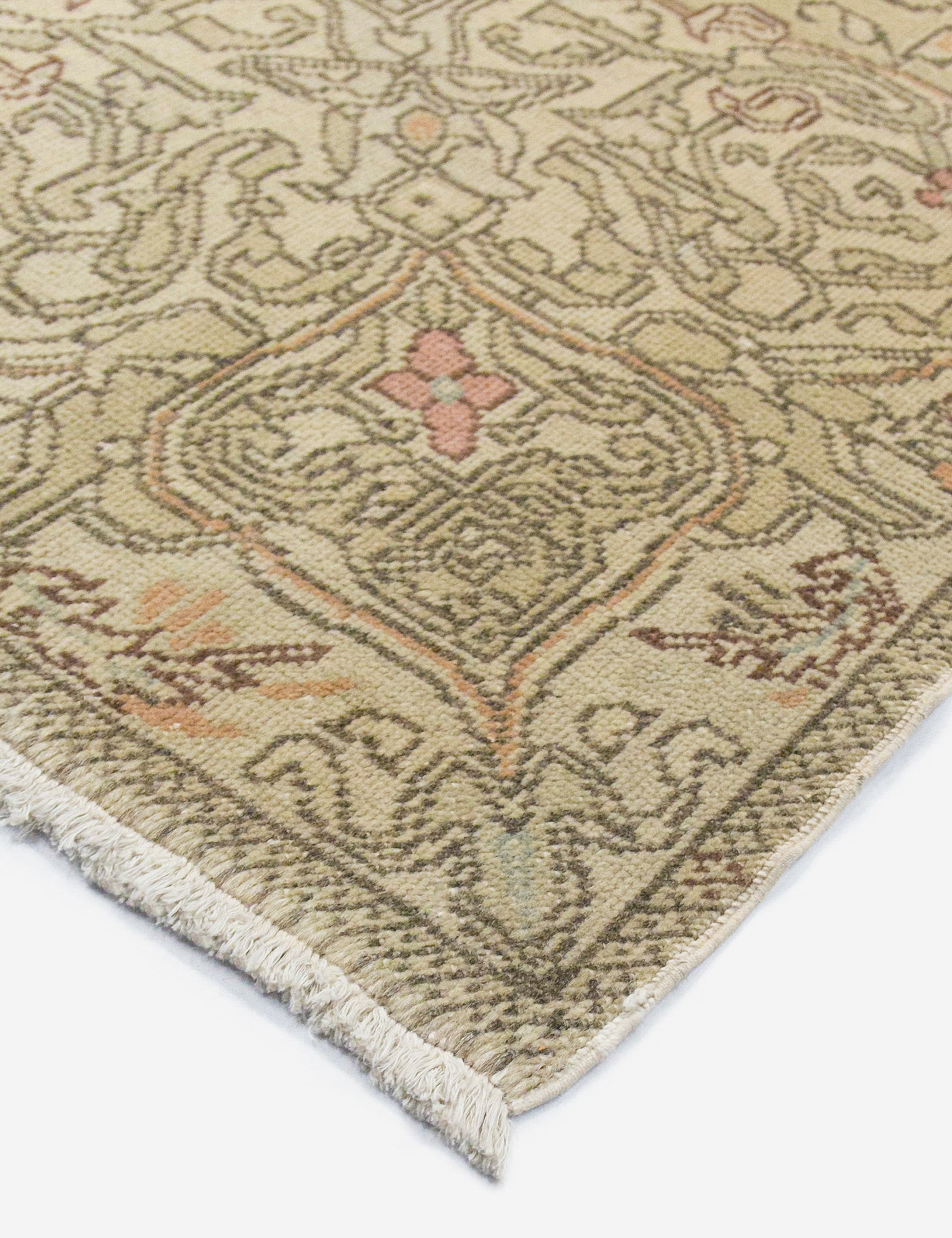 Vintage Turkish Hand-Knotted Wool Rug No. 440, 6'7
