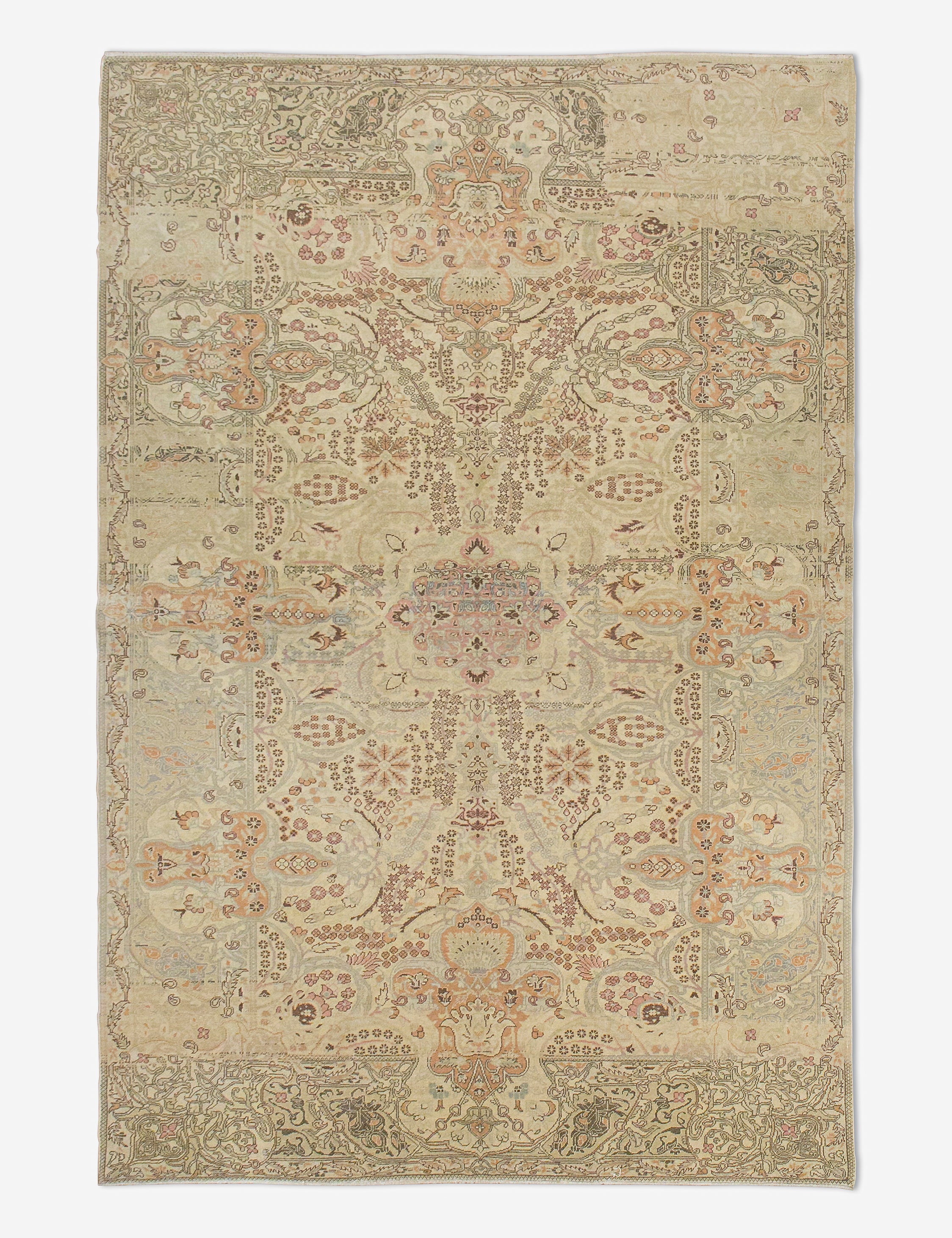 Vintage Turkish Hand-Knotted Wool Rug No. 440, 6'7
