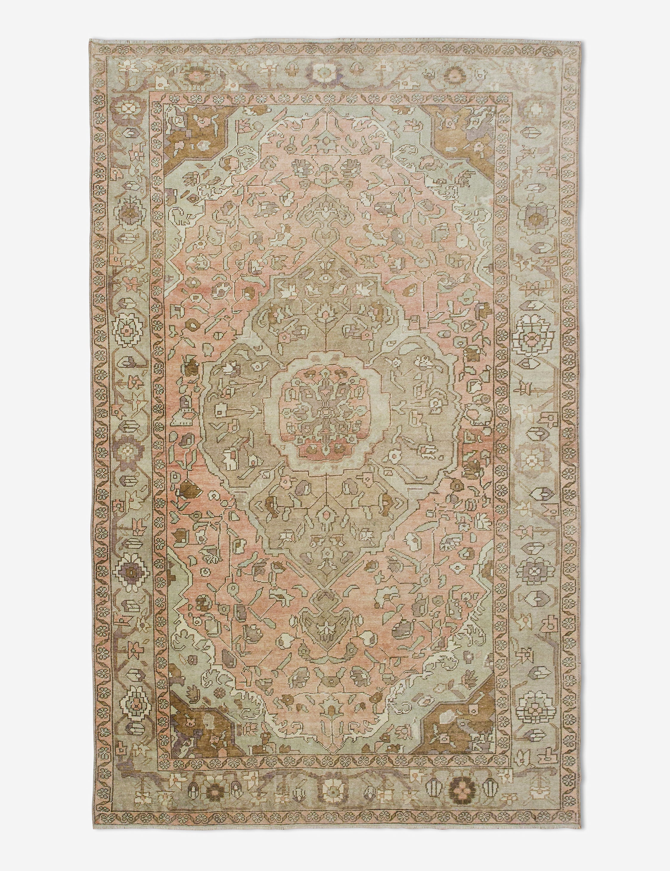 Vintage Turkish Hand-Knotted Wool Rug No. 441, 5'12