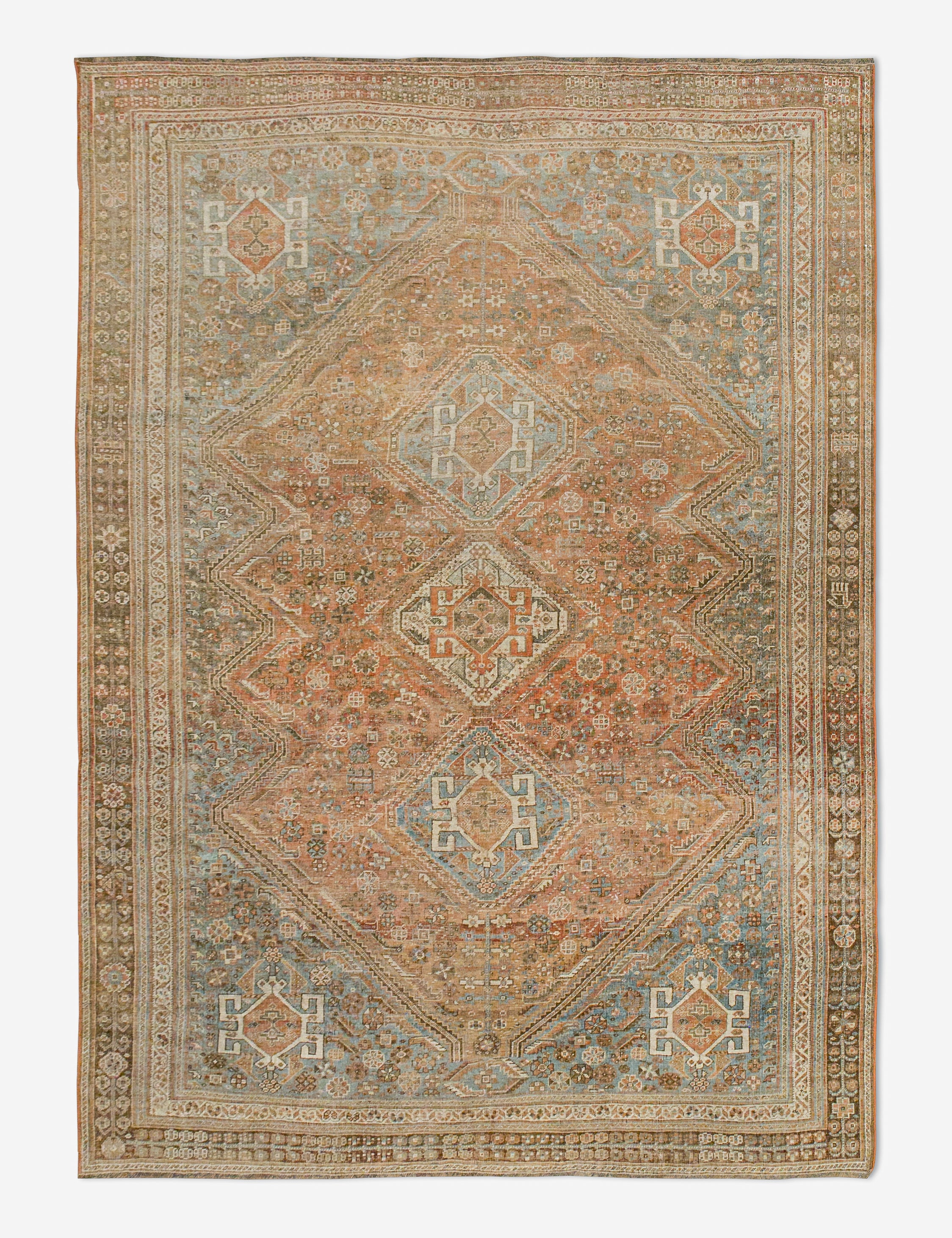 Vintage Turkish Hand-Knotted Wool Rug No. 443, 6'4