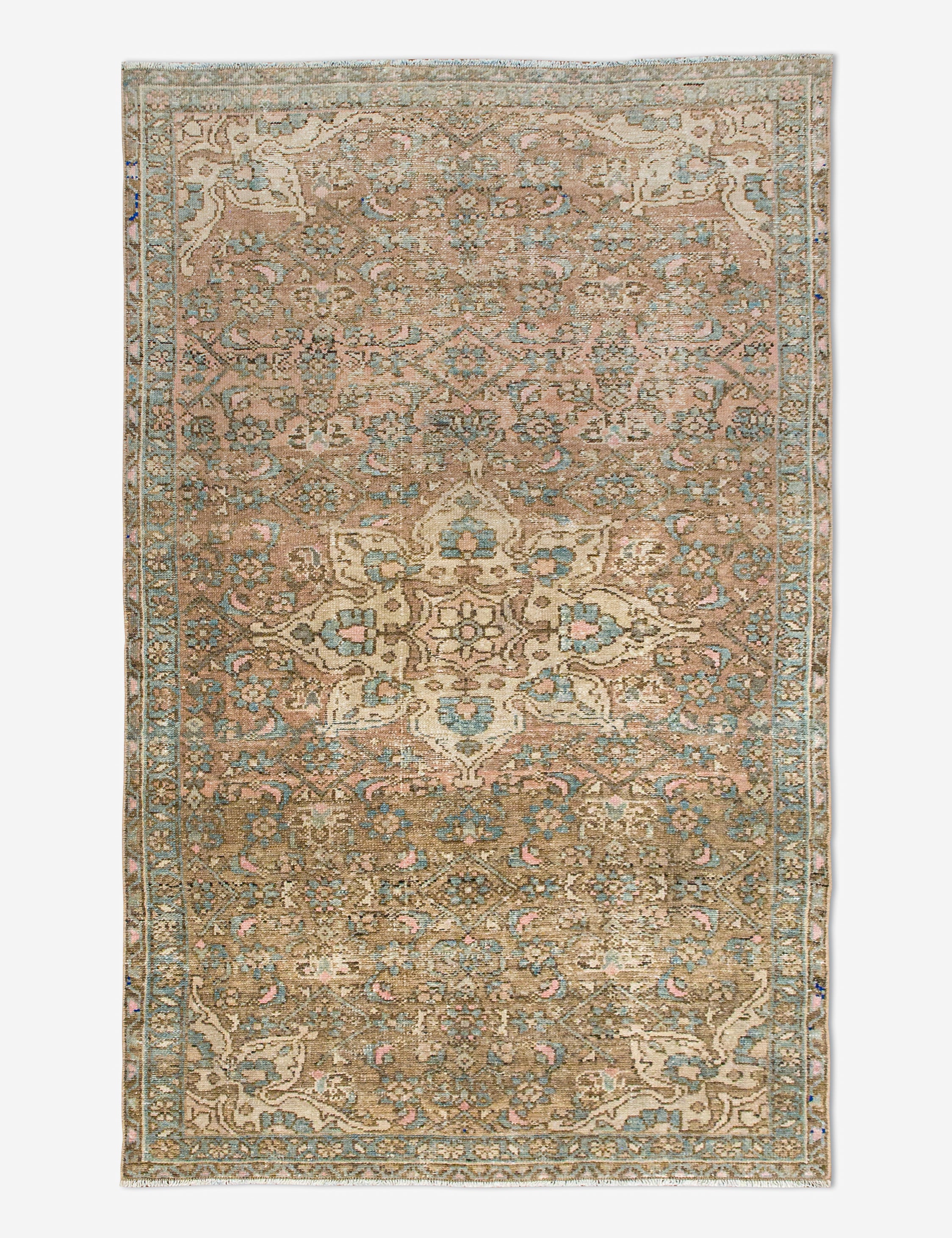 Vintage Turkish Hand-Knotted Wool Rug No. 445, 3'8