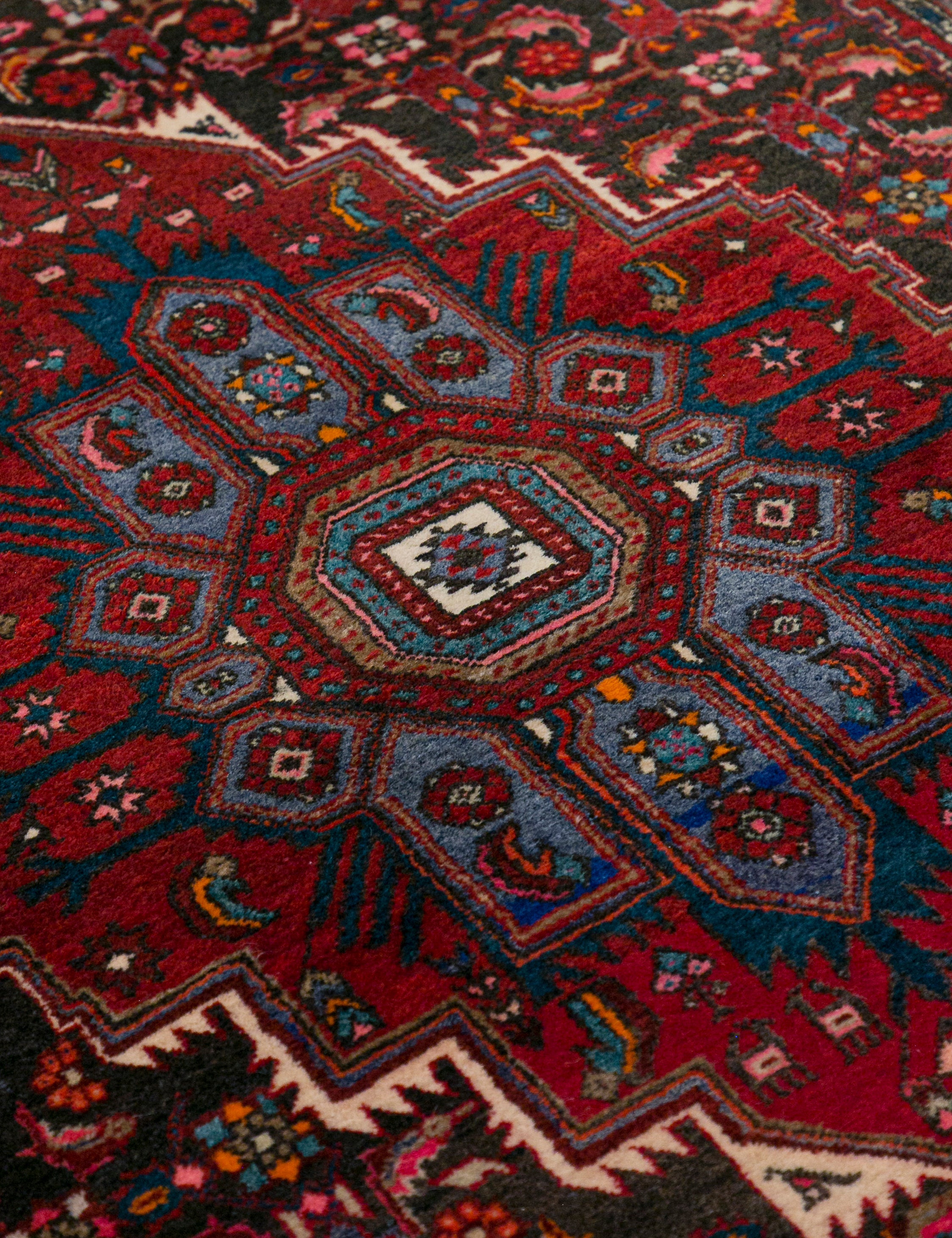 Vintage Turkish Hand-Knotted Wool Rug No. 446, 4'2
