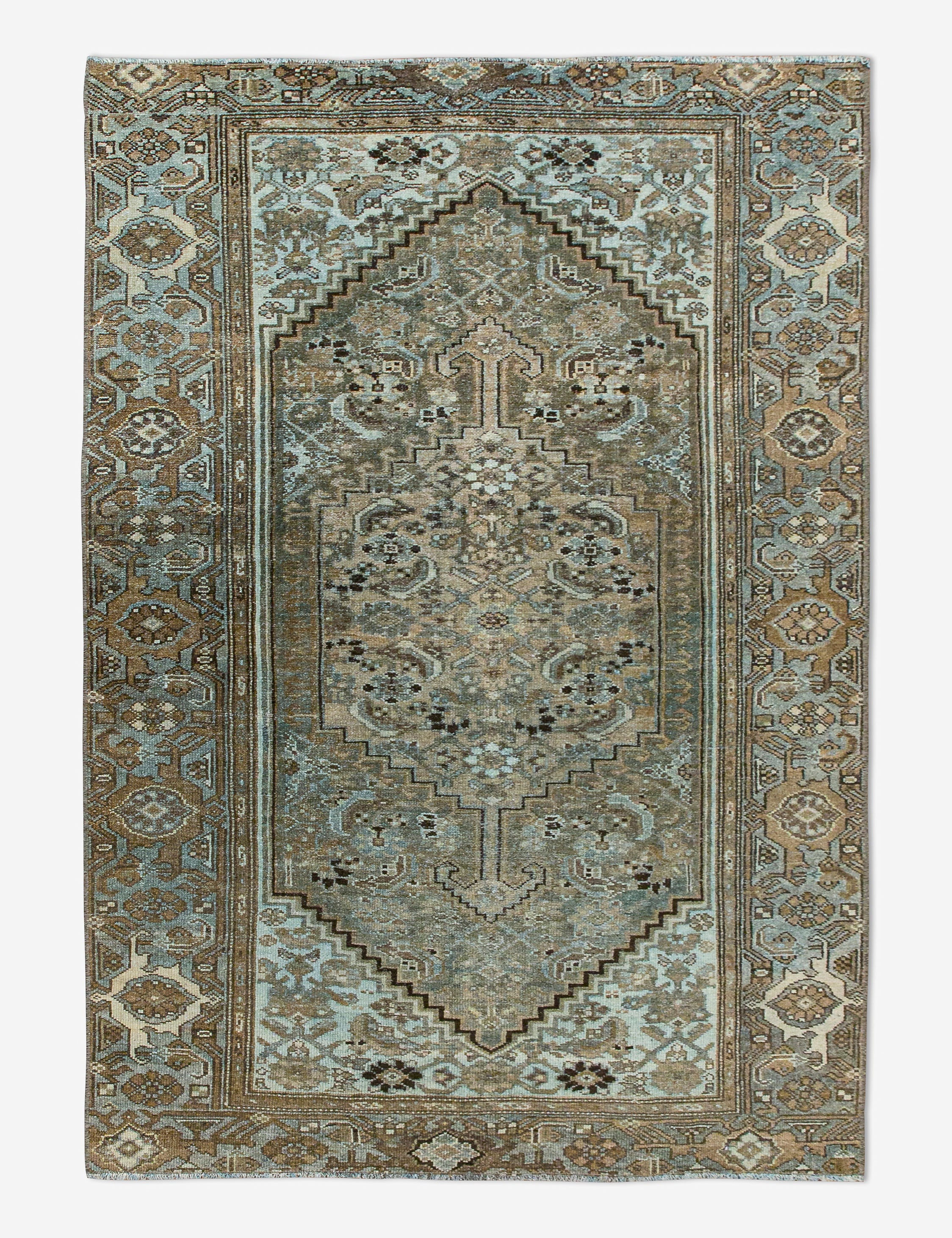 Vintage Turkish Hand-Knotted Wool Rug No. 447, 3'11