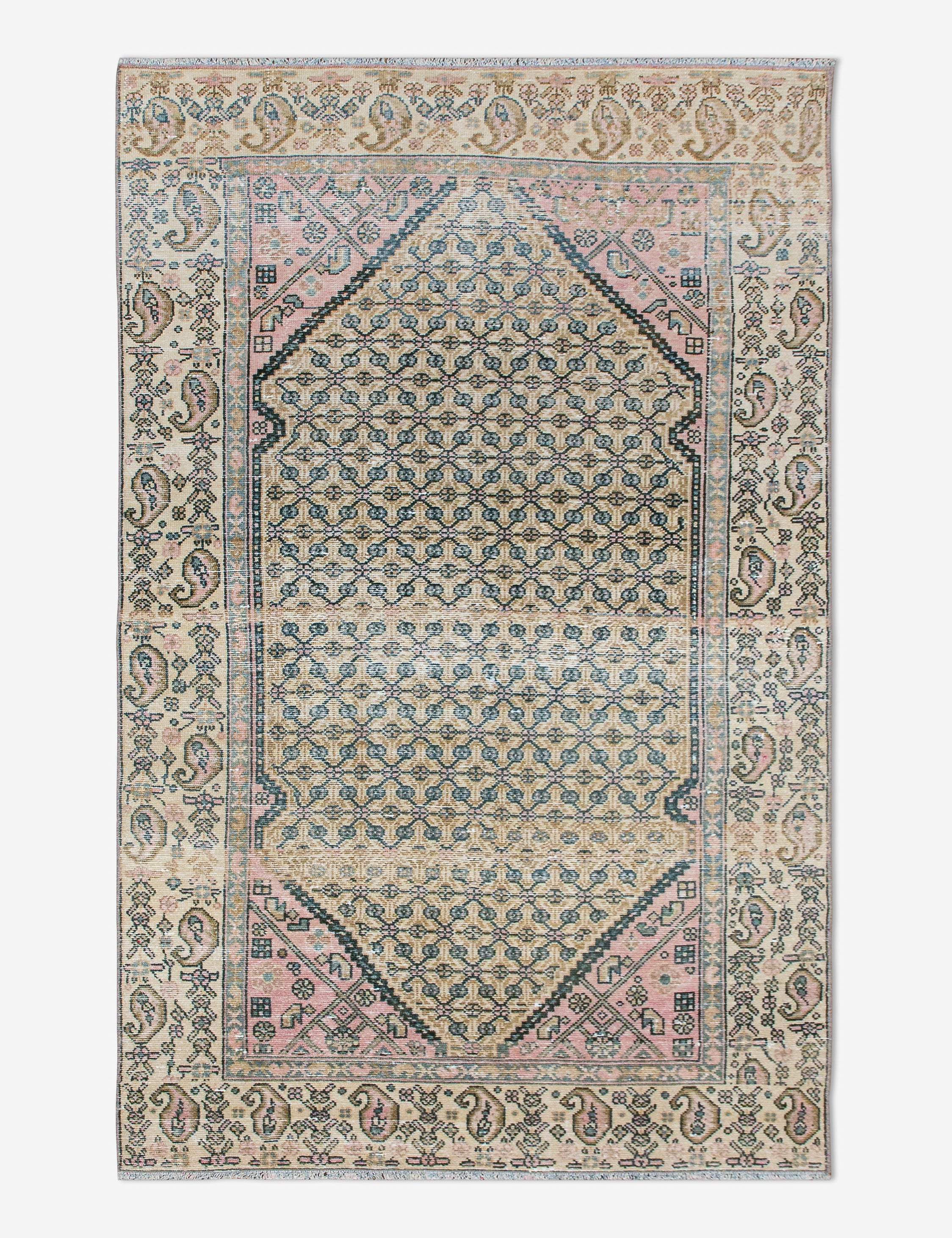 Vintage Turkish Hand-Knotted Wool Rug No. 449, 3'10