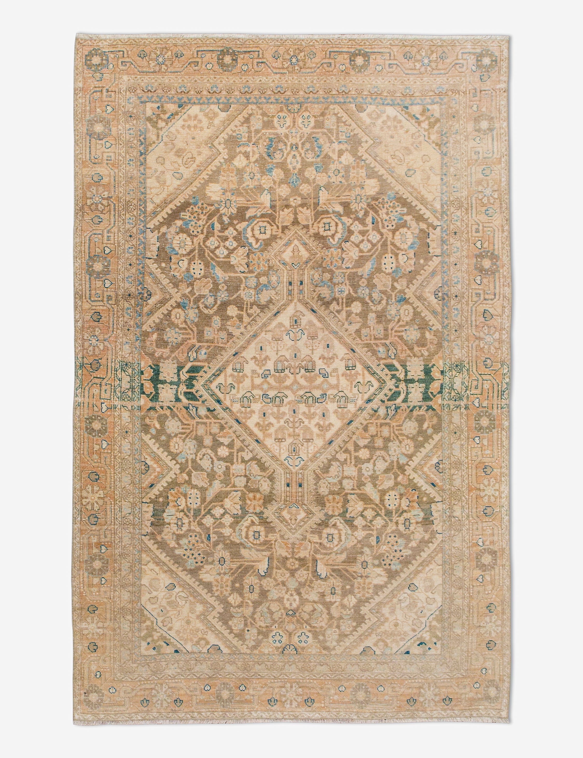Vintage Turkish Hand-Knotted Wool Rug No. 452, 4' x 6'7