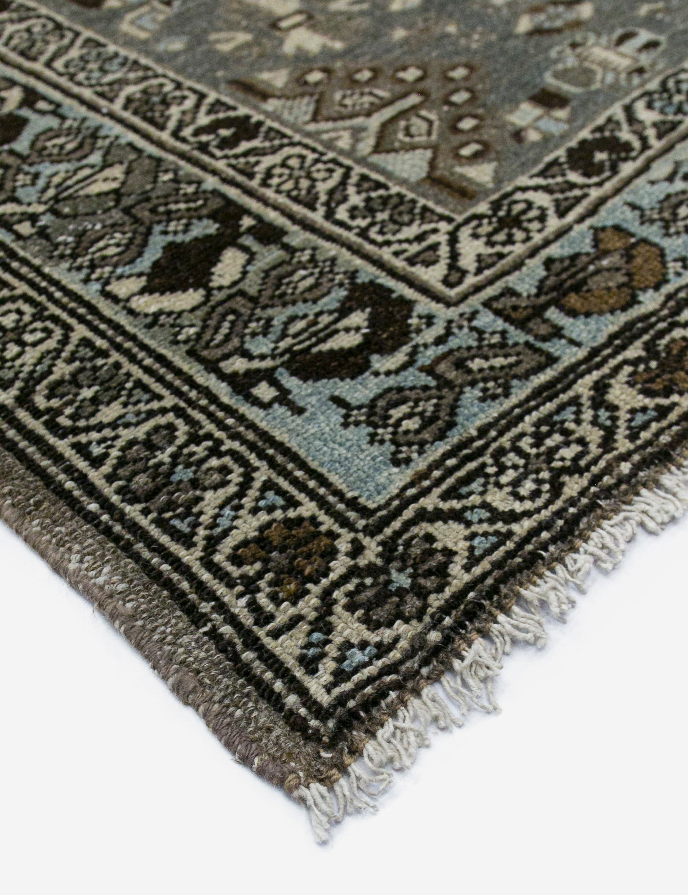 Vintage Turkish Hand-Knotted Wool Rug No. 453, 4'2