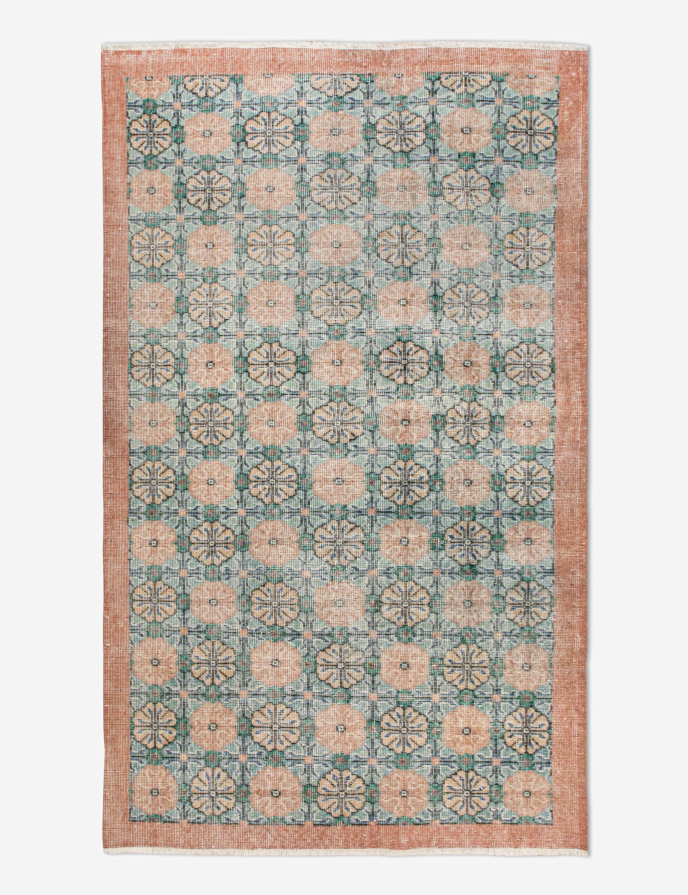 Vintage Turkish Hand-Knotted Wool Rug No. 454, 3'12