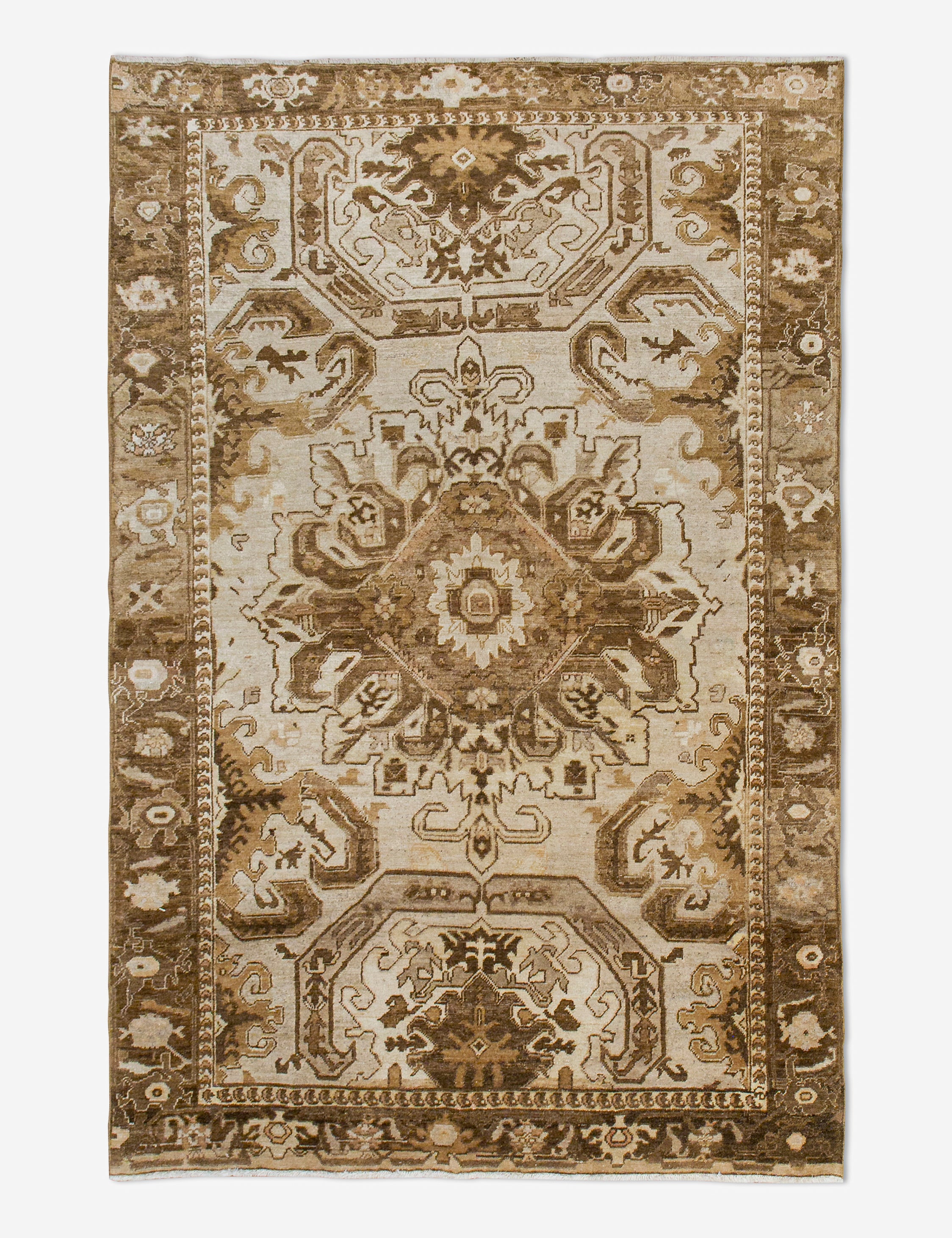 Vintage Turkish Hand-Knotted Wool Rug No. 455, 5'3
