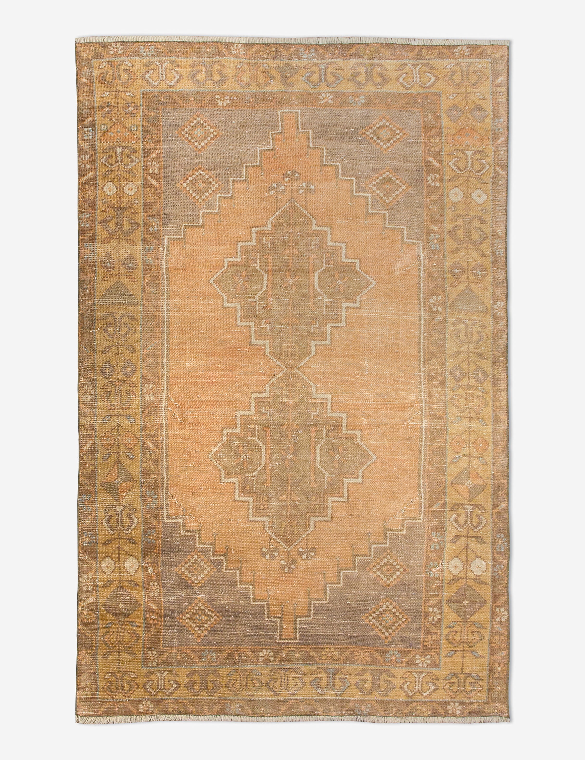 Vintage Turkish Hand-Knotted Wool Rug No. 457, 3'5