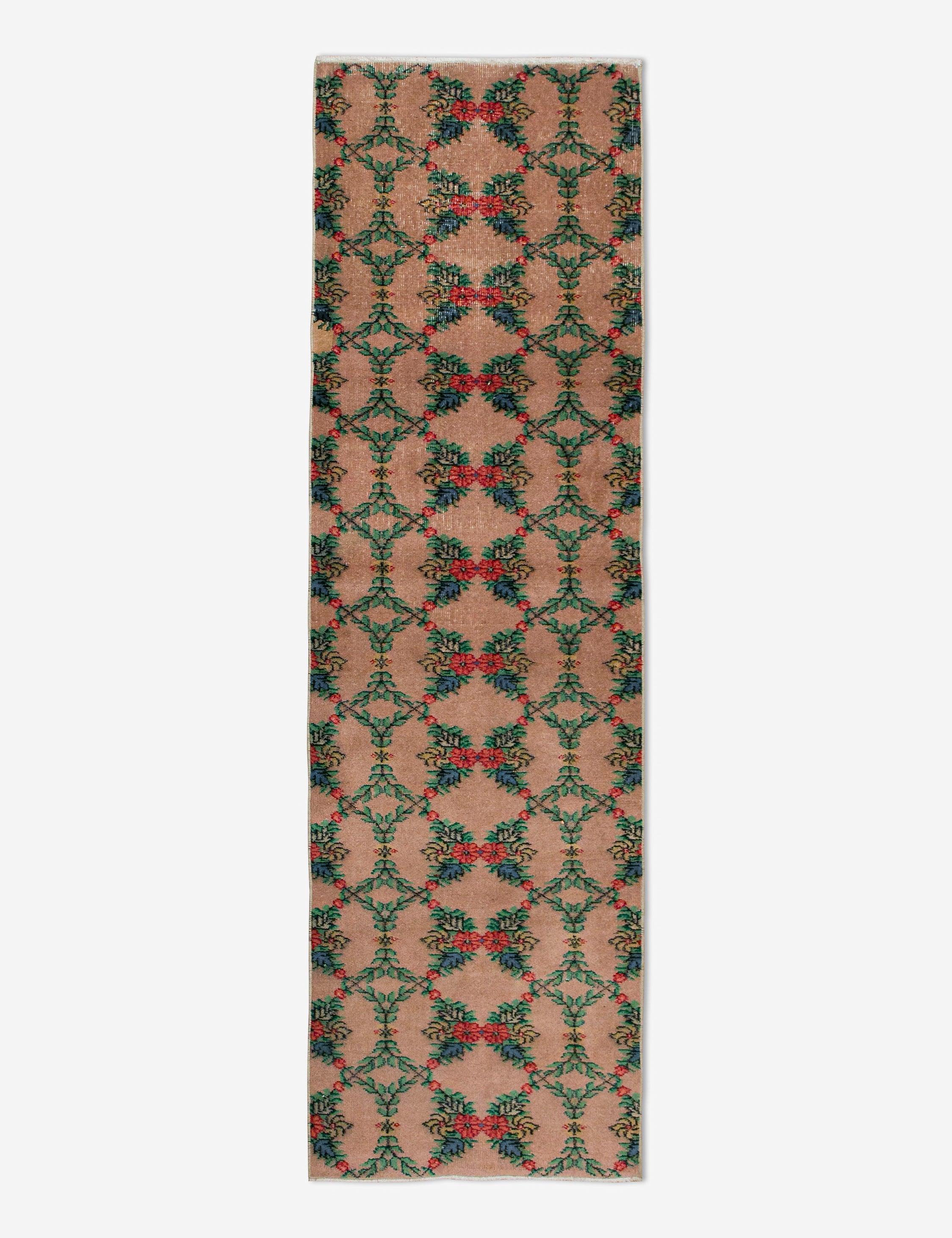 Vintage Turkish Hand-Knotted Wool Runner Rug No. 238, 2'5