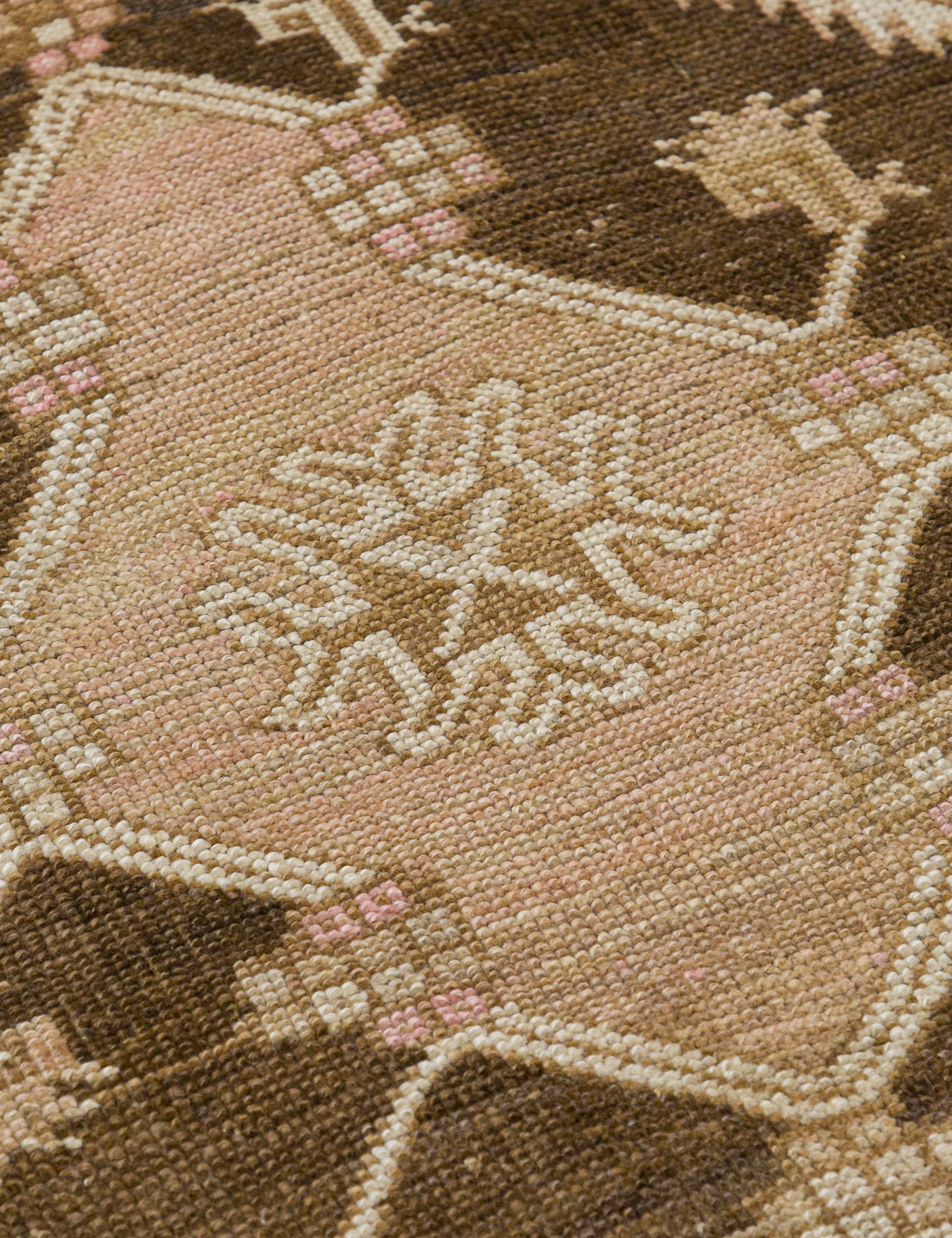 Vintage Turkish Hand-Knotted Wool Runner Rug No. 240, 2'10