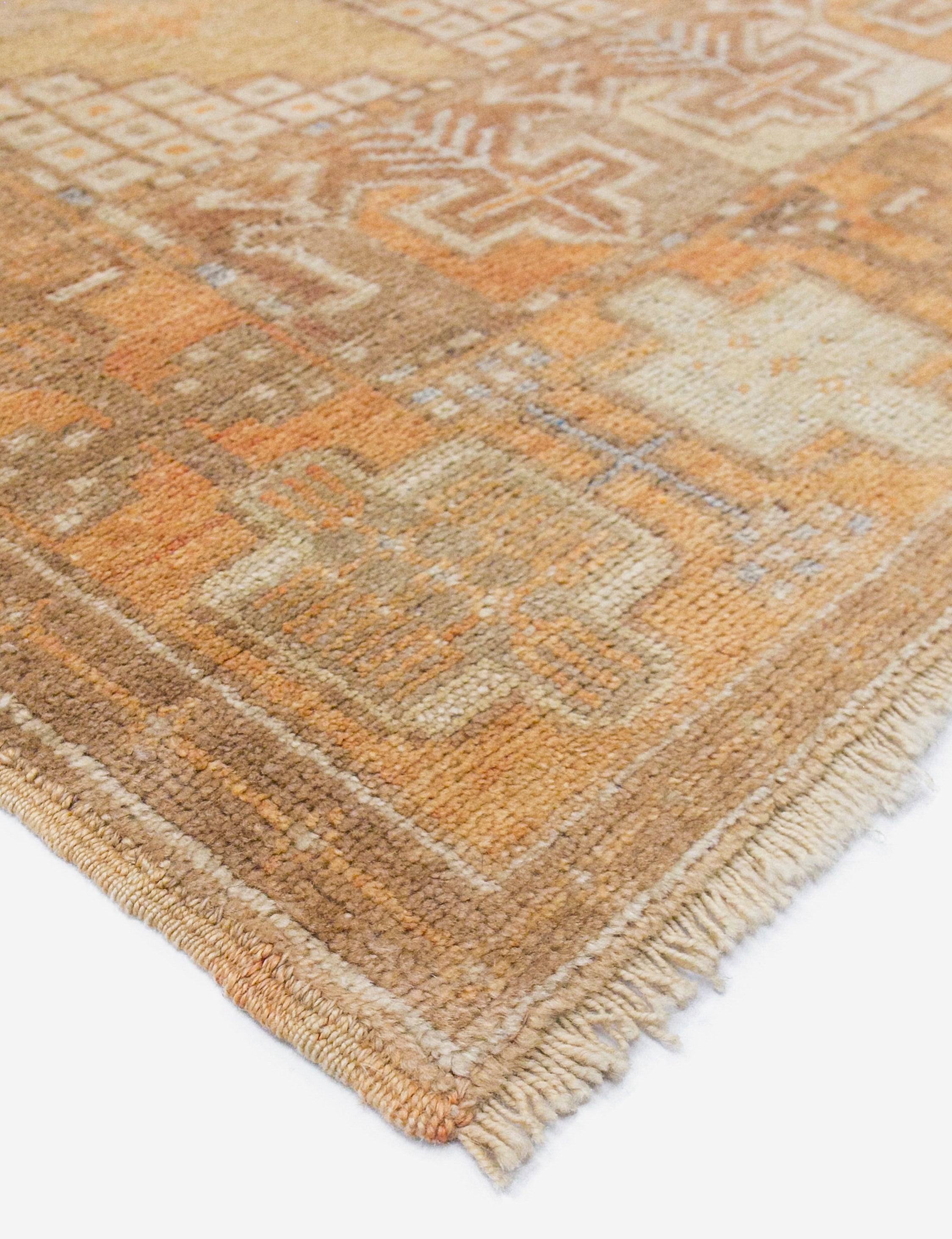 Vintage Turkish Hand-Knotted Wool Runner Rug No. 241, 2'11