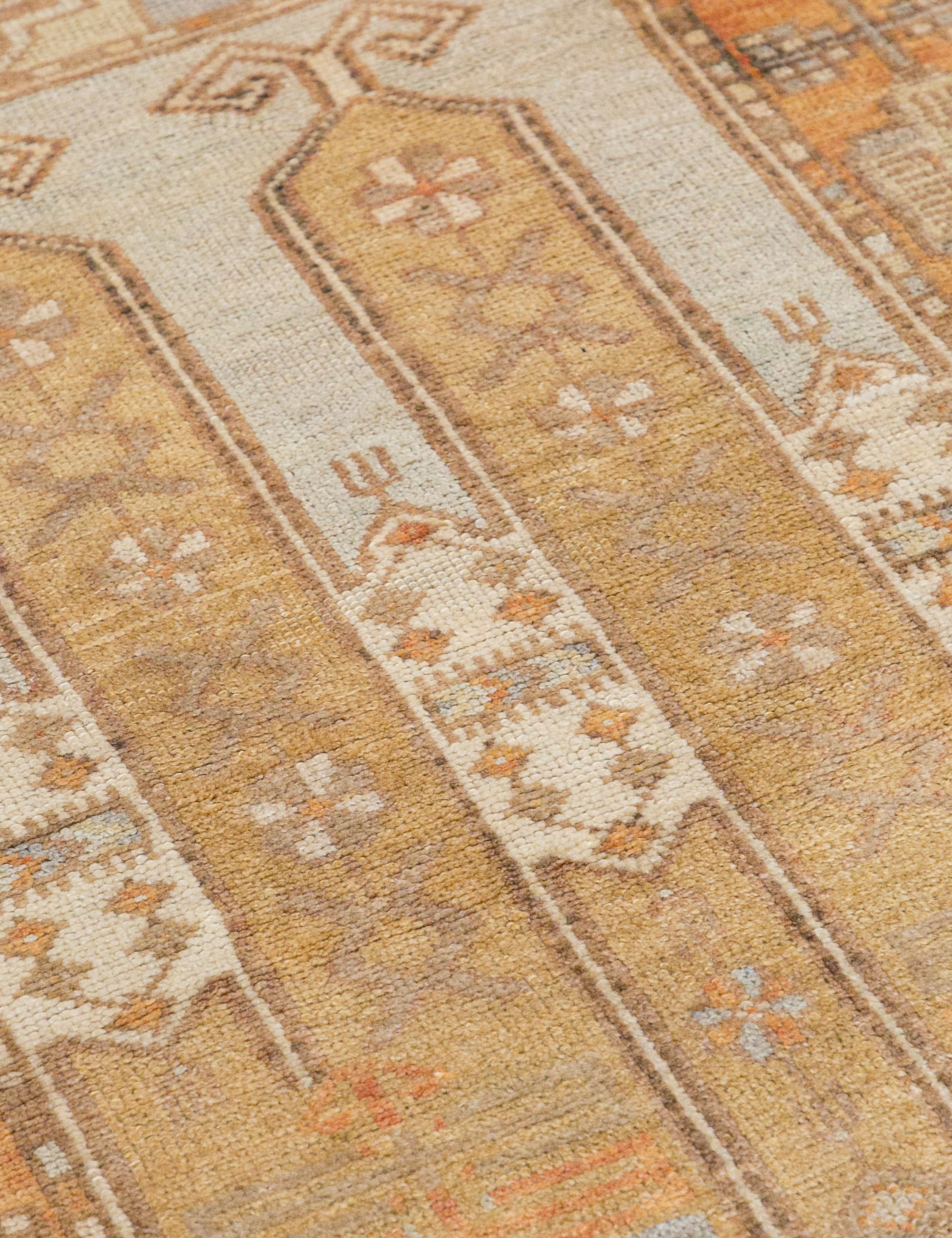 Vintage Turkish Hand-Knotted Wool Runner Rug No. 241, 2'11