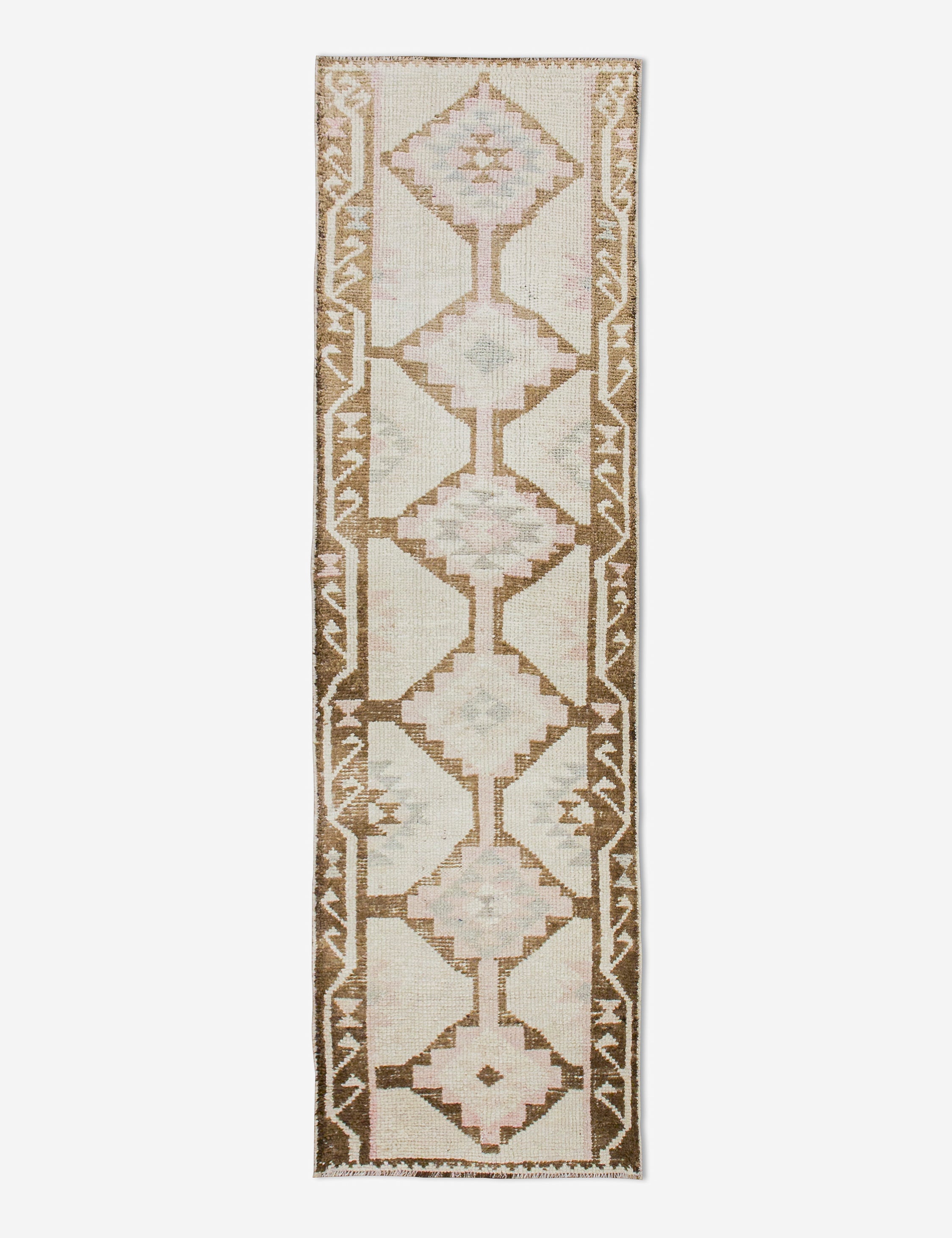 Vintage Turkish Hand-Knotted Wool Runner Rug No. 244, 2'12