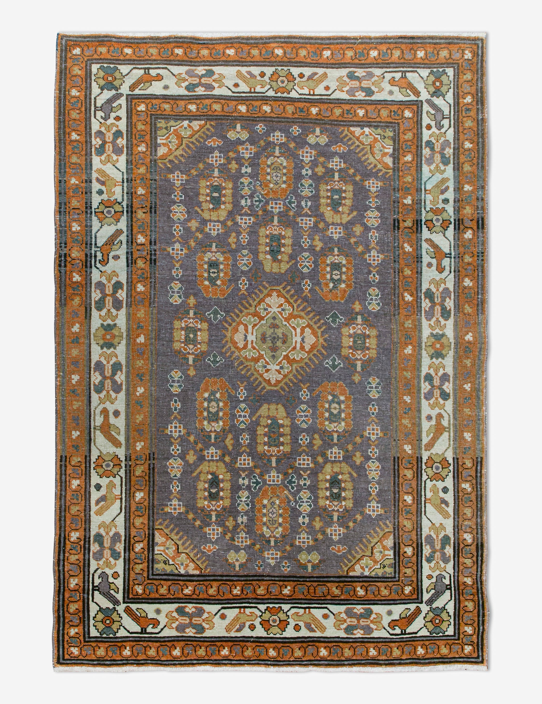 Vintage Turkish Hand-Knotted Wool Rug No. 461, 3'4