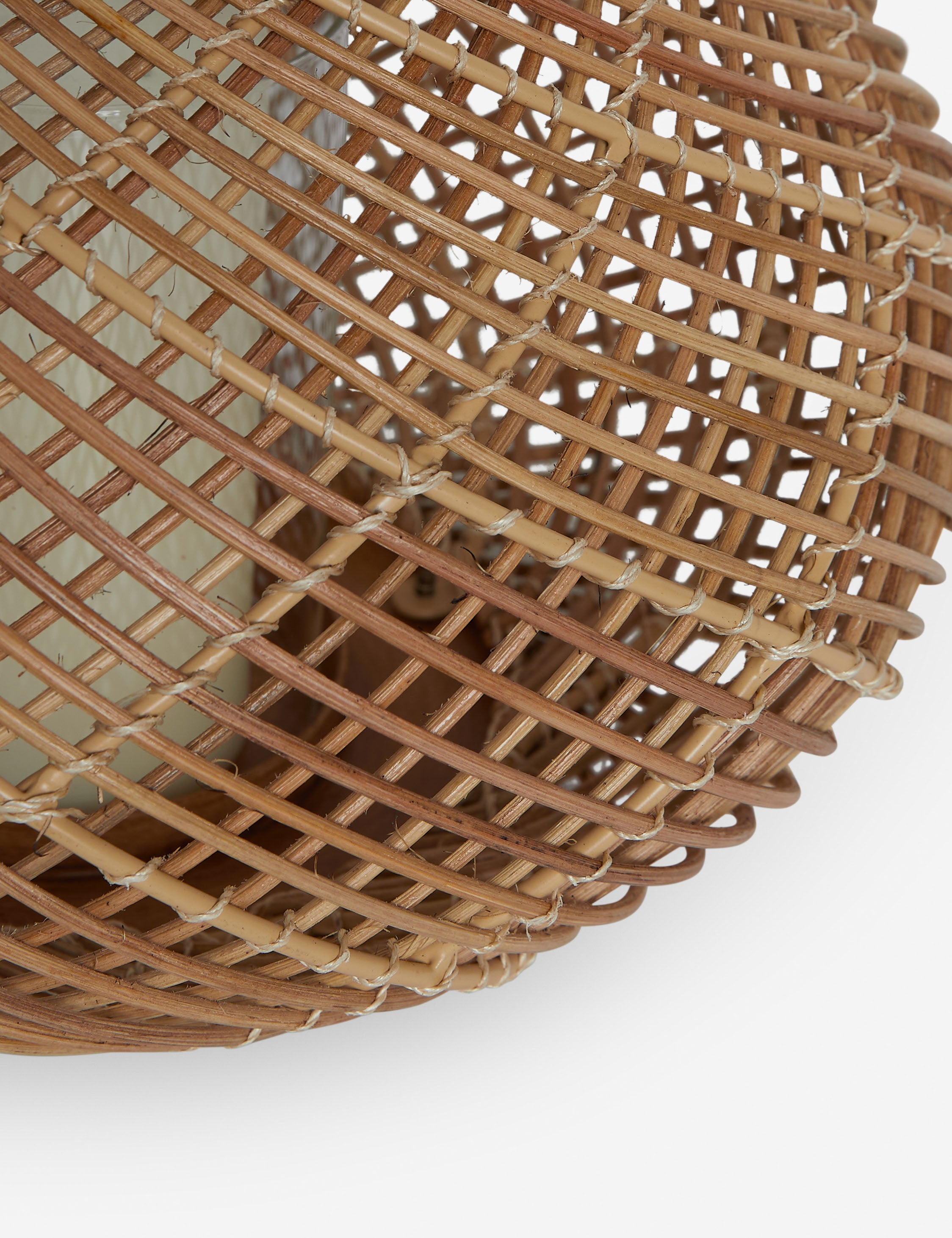 Close up of the Argos modern woven lantern candleholder.