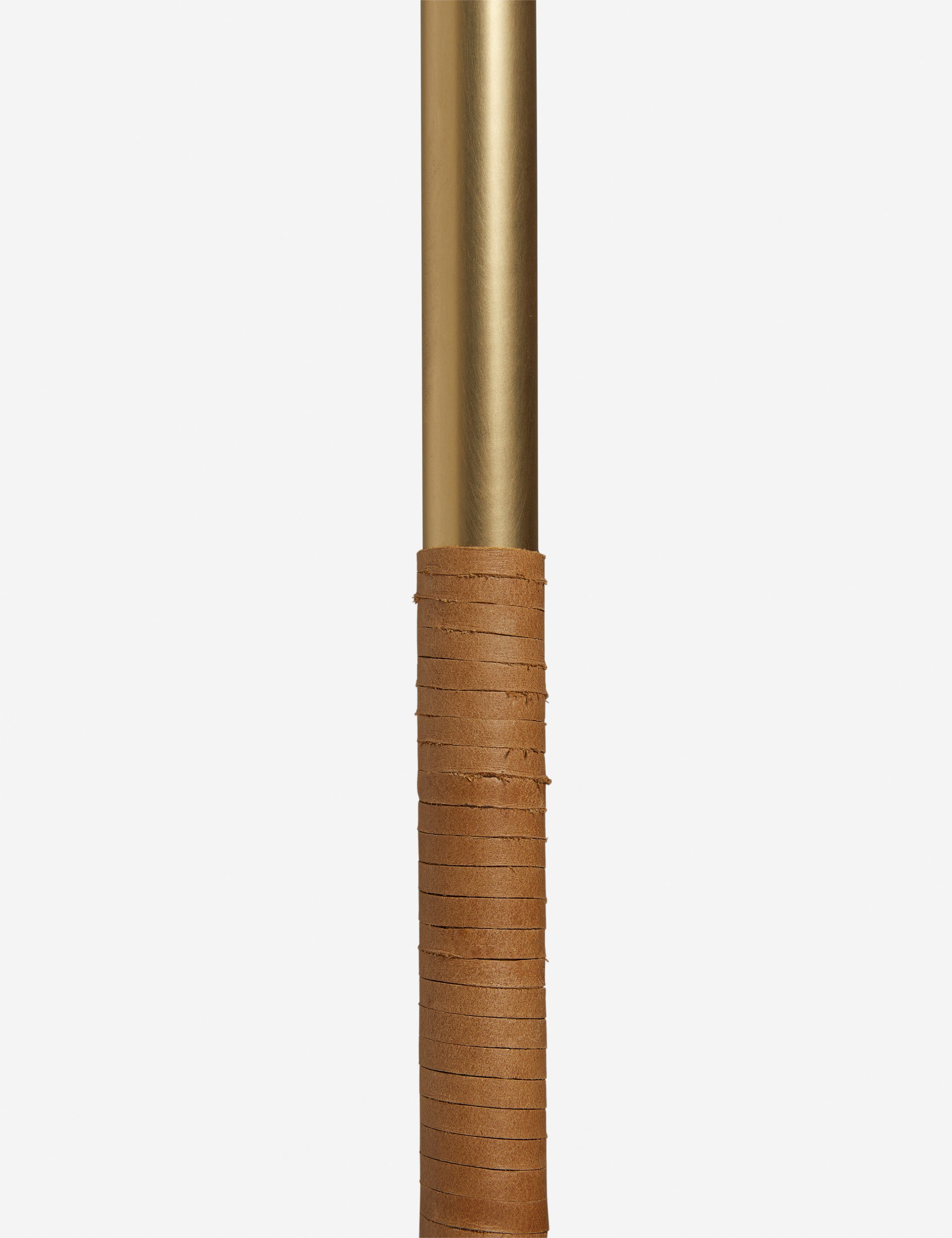 Close up of the stem of the Arroyo Mixed-Material Floor Lamp by Elan Byrd.
