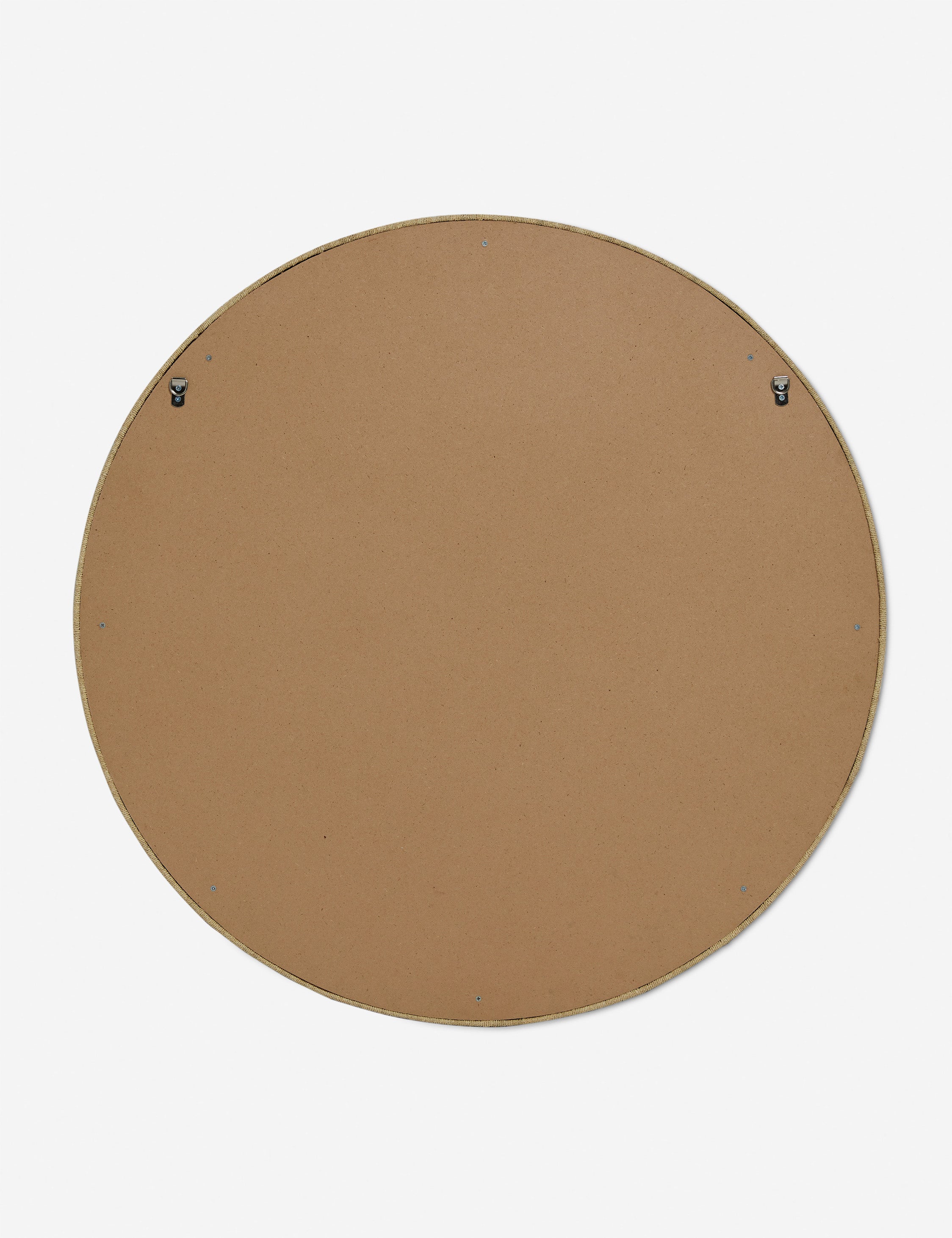 Back of the Bode rope wrapped natural round mirror