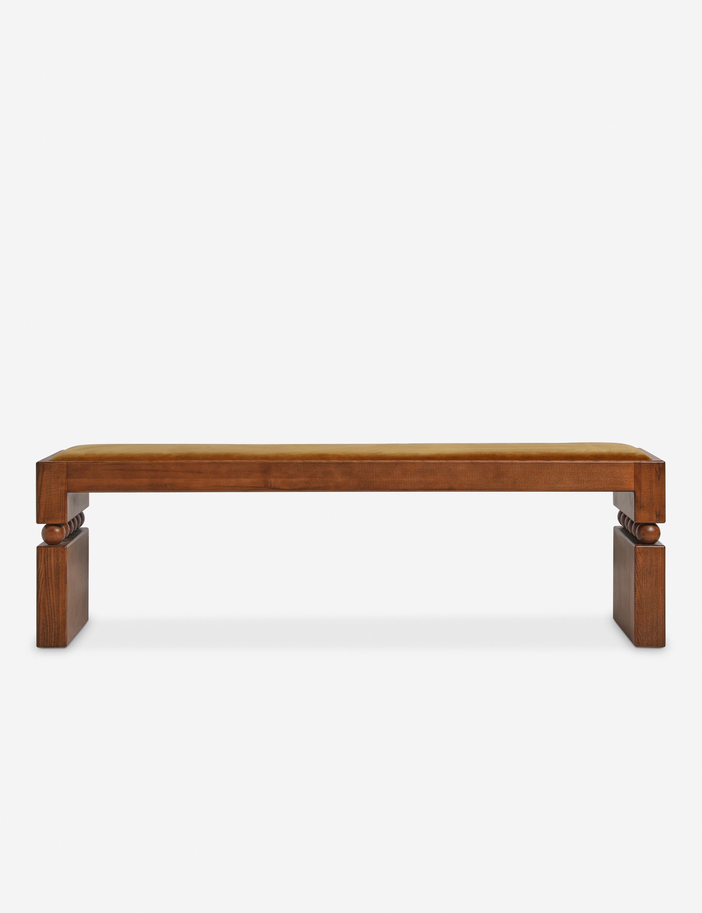 Ceiba mixed-material sculptural accent bench by Carly Cushnie.