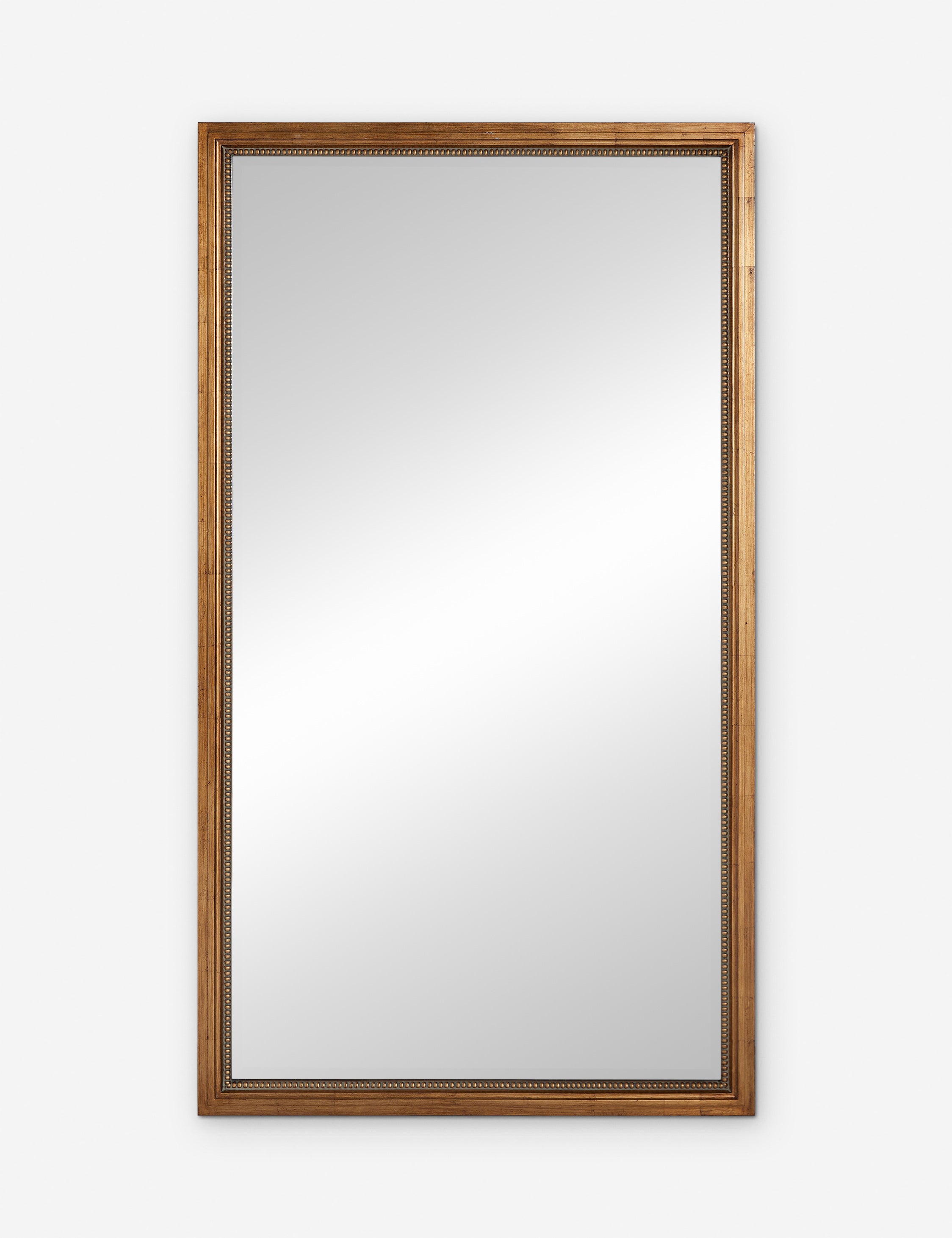 Corinne textural gold epoxy resin frame floor mirror.