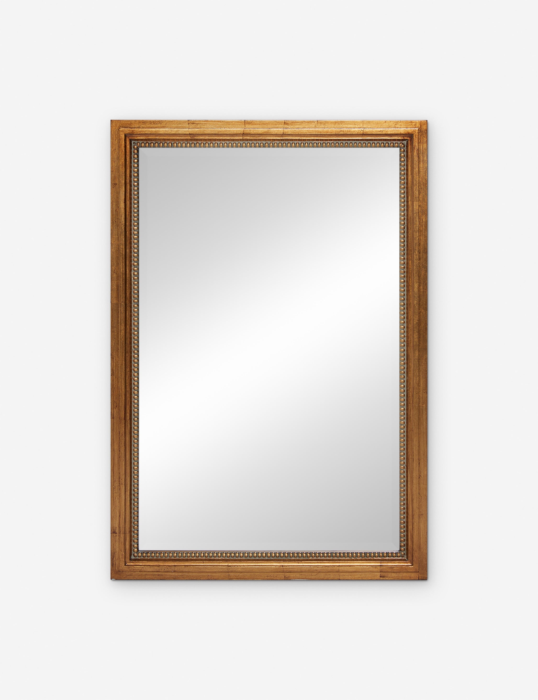 Corinne textural gold epoxy resin frame wall mirror.
