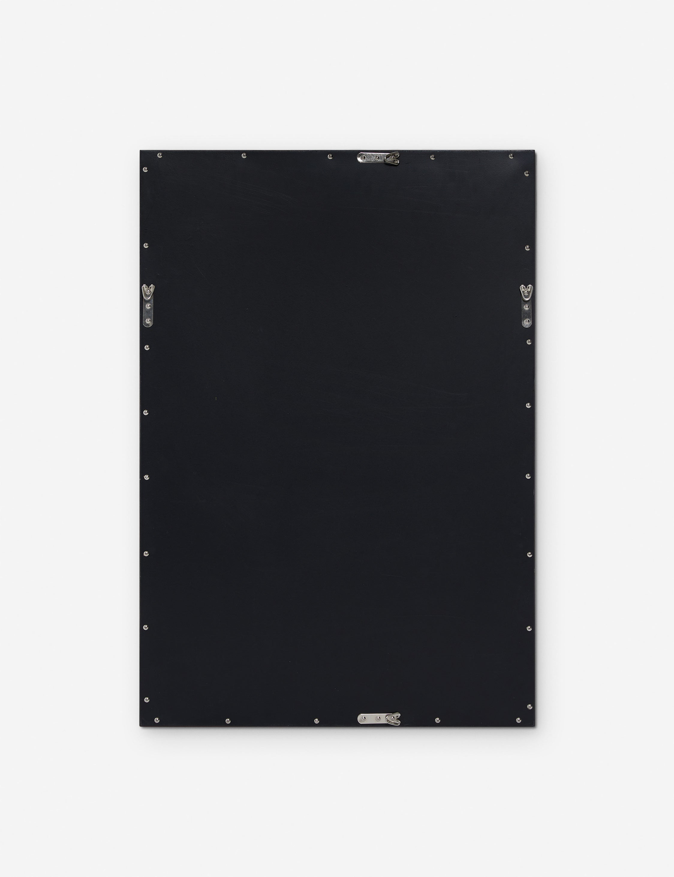 Back of the Corinne textural gold epoxy resin frame wall mirror.