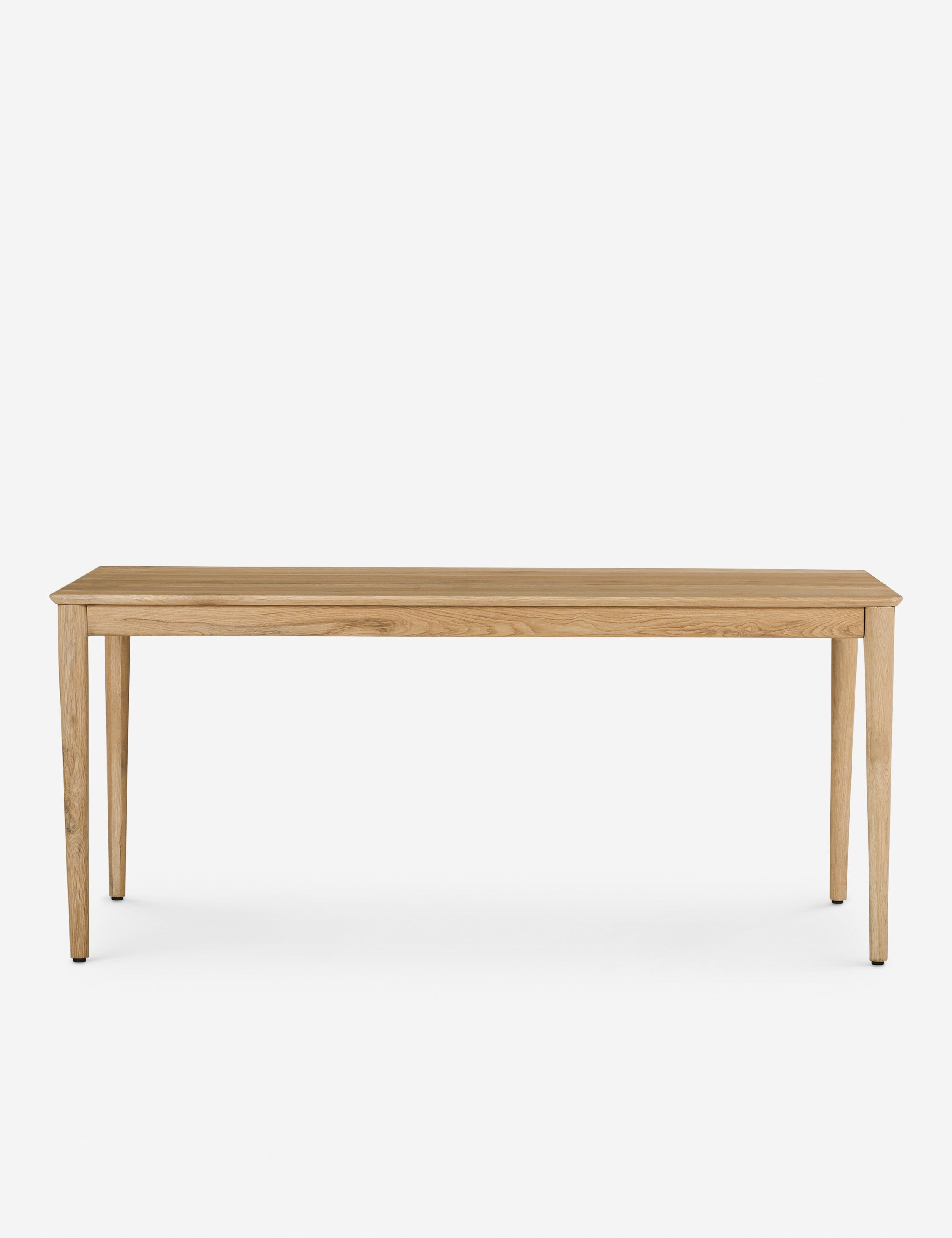 Lussier natural oak tapered leg dining table