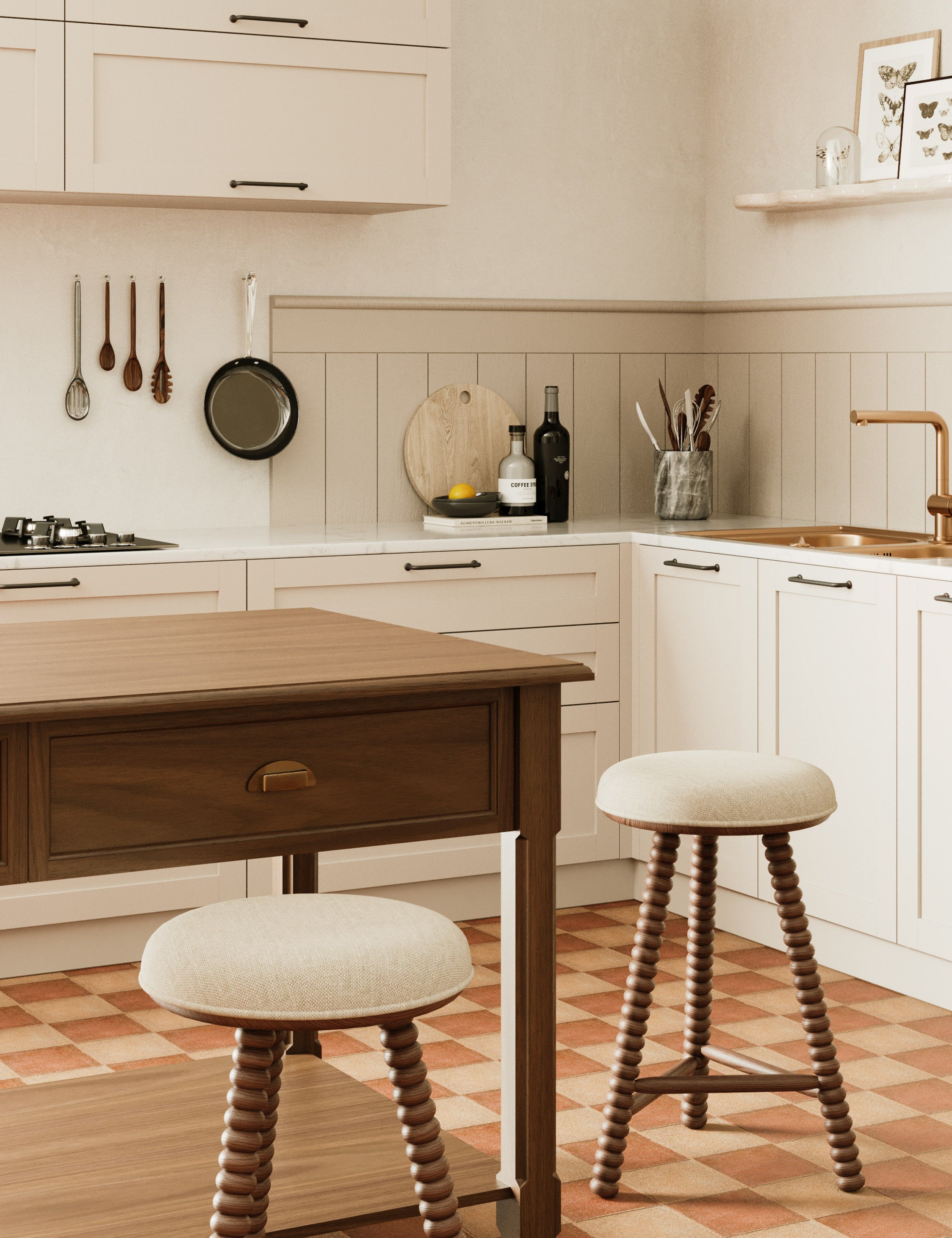 Dowd Counter Stool : Brown