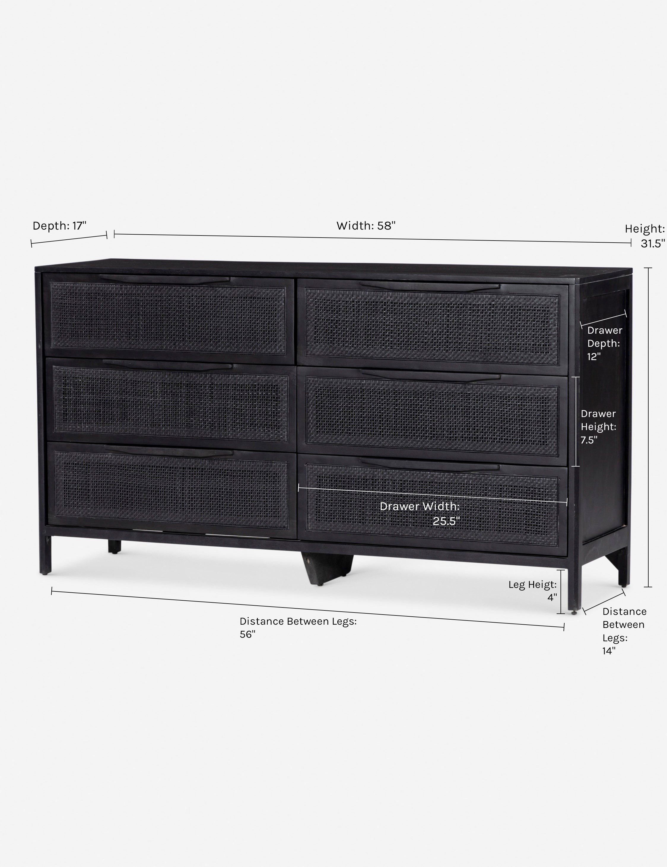 Hannah 6-Drawer Dresser