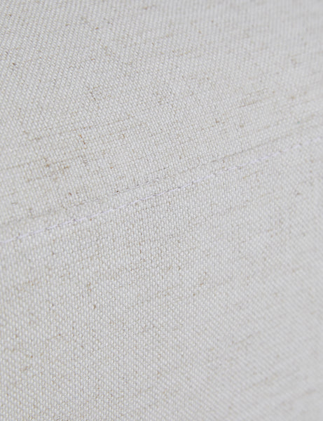 | Close up view of the fabric texture of the Harlowe media lounger.