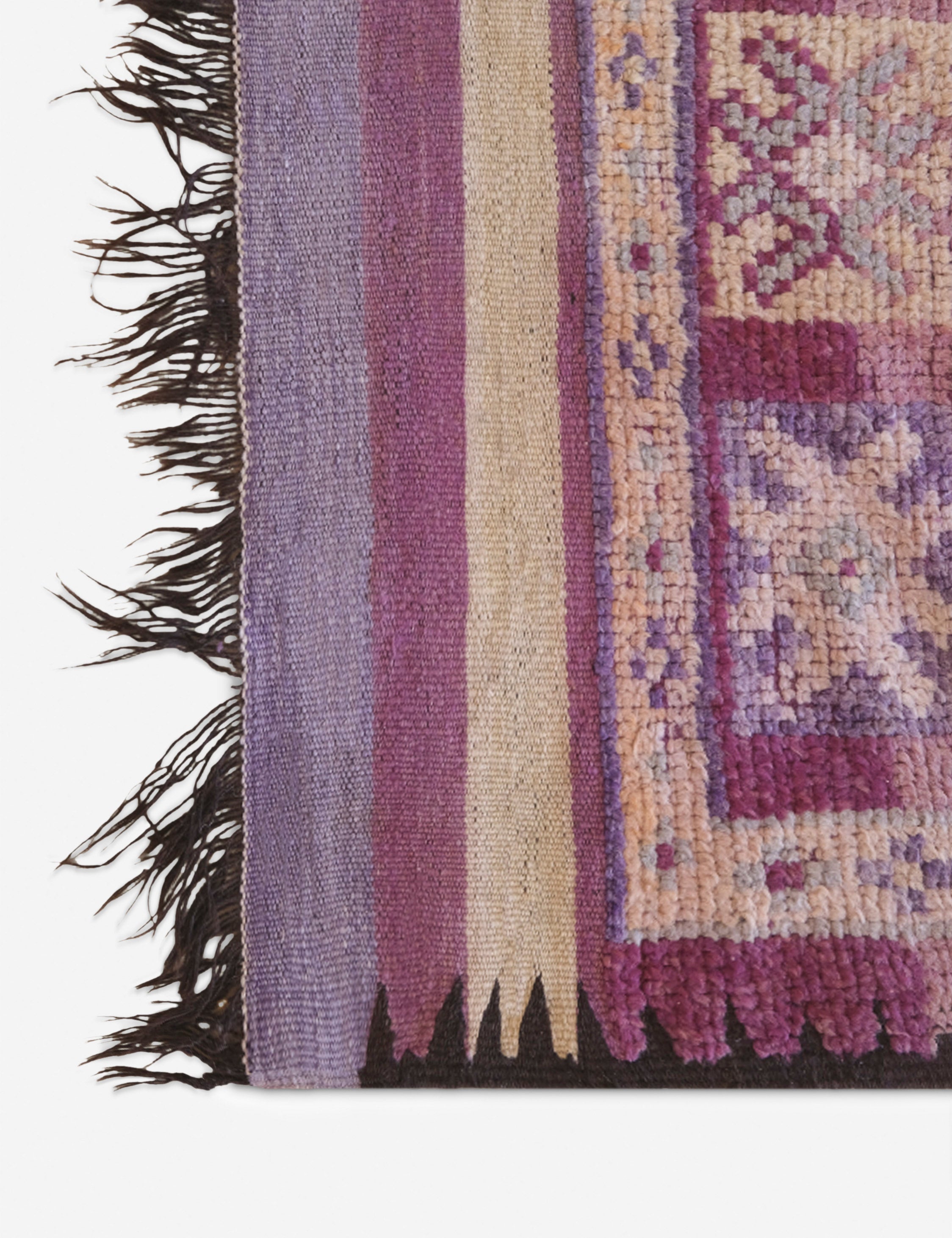 Vintage Moroccan Hand-Knotted Wool Rug No. 62, 5'4