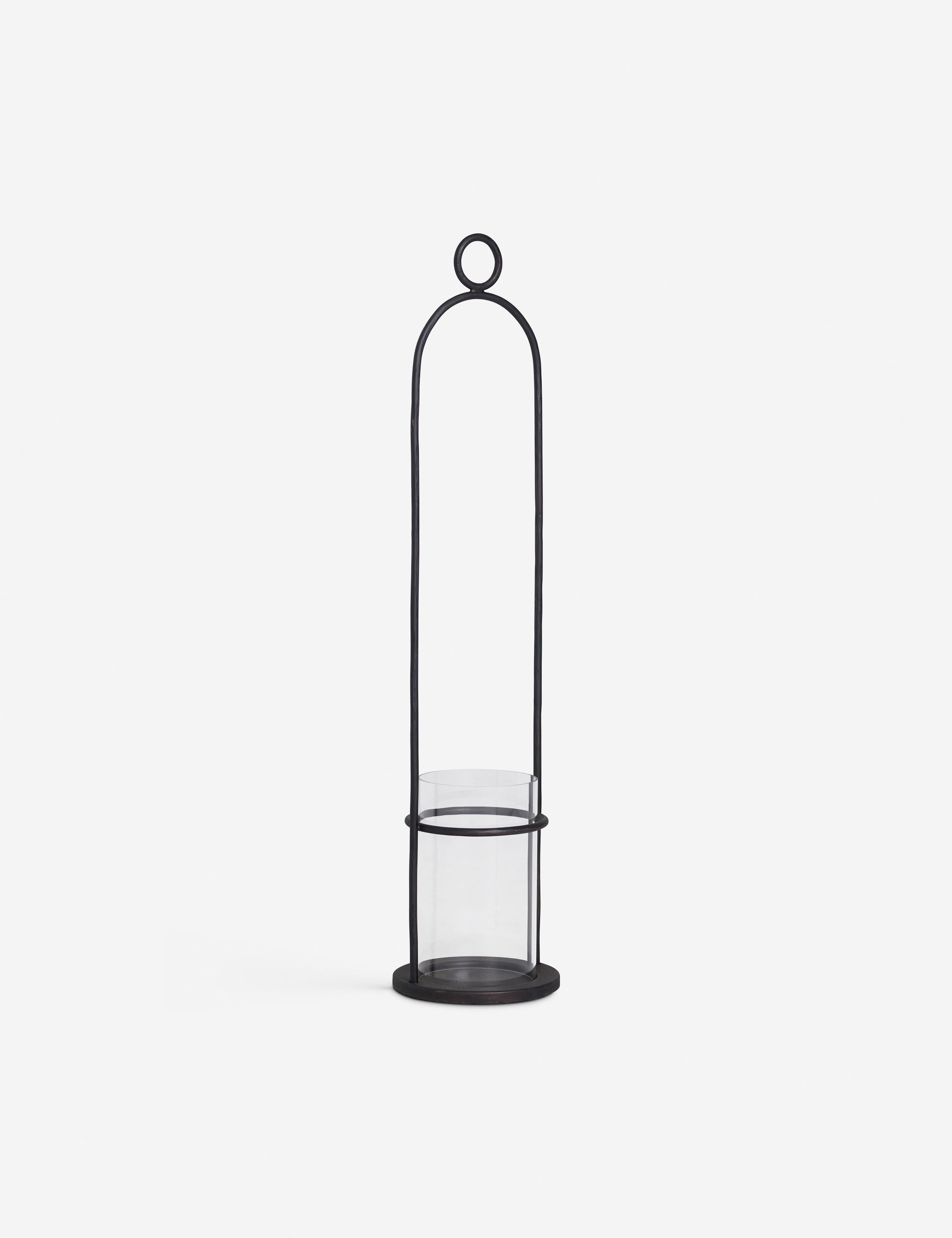 Kibby large iron Lantern by Sarah Sherman Samuel without a candle