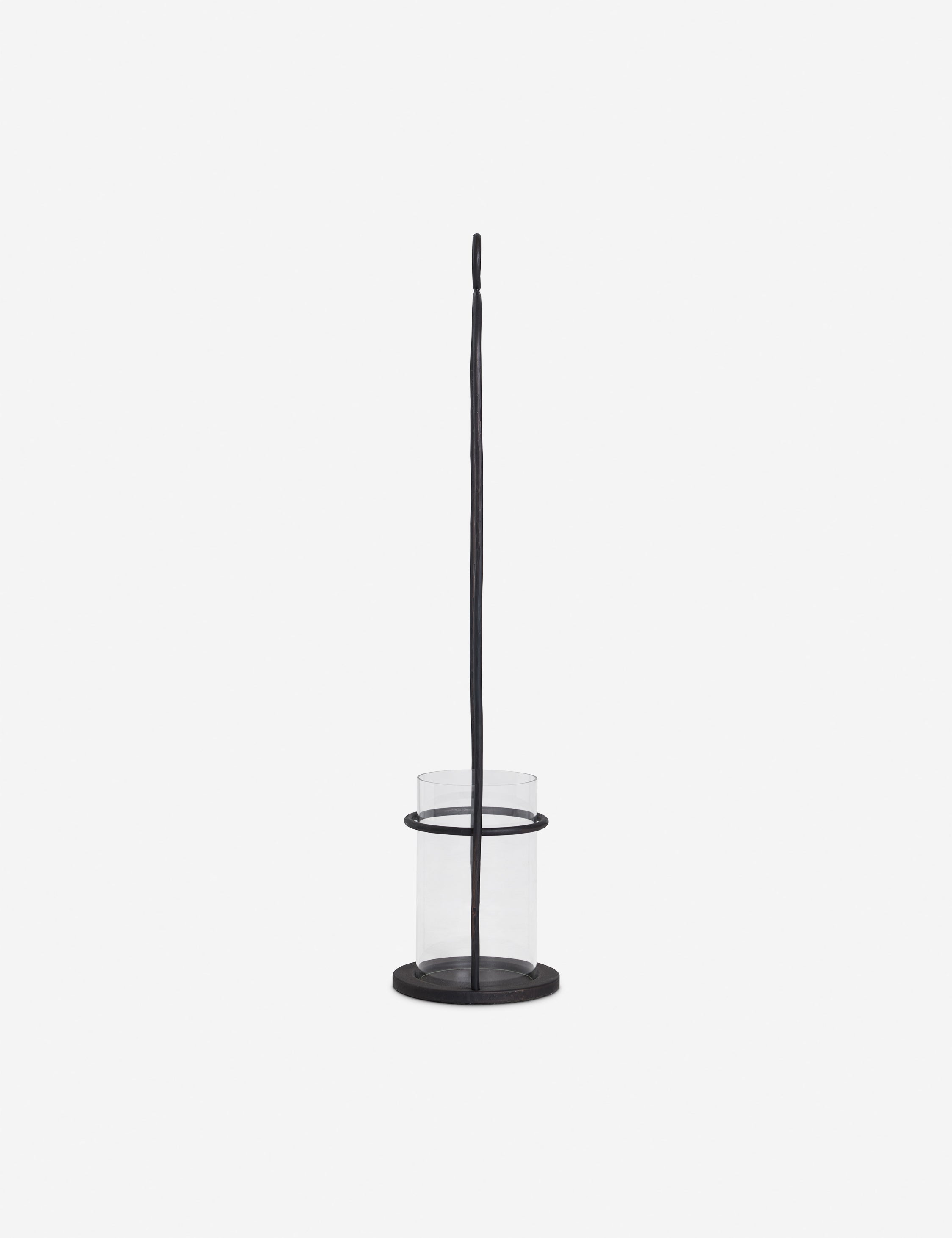 Side view of the Kibby large iron Lantern by Sarah Sherman Samuel