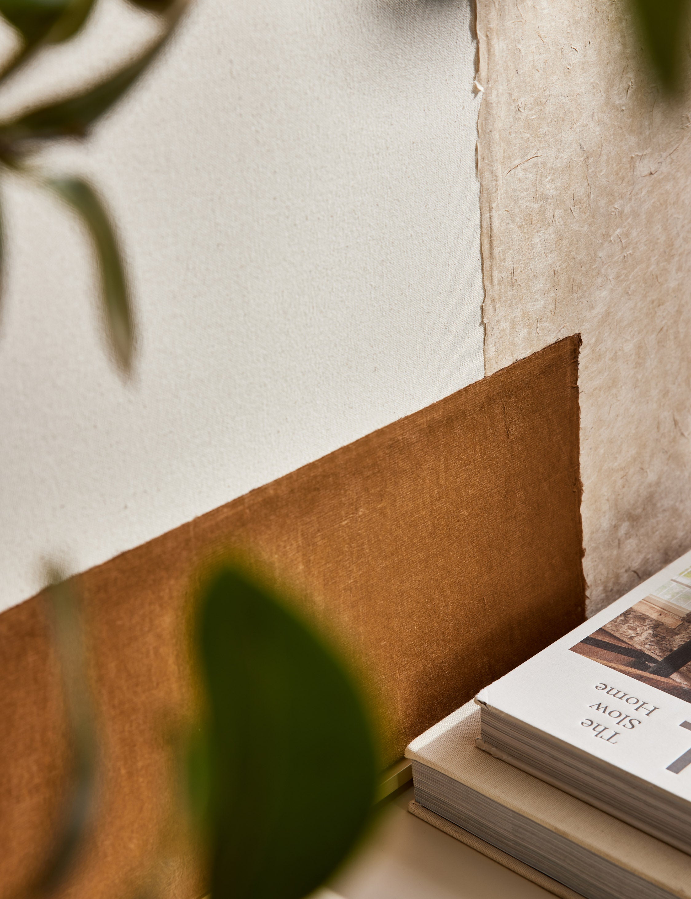 Patchwork Copper + Yellow Wall Art by Visual Contrast