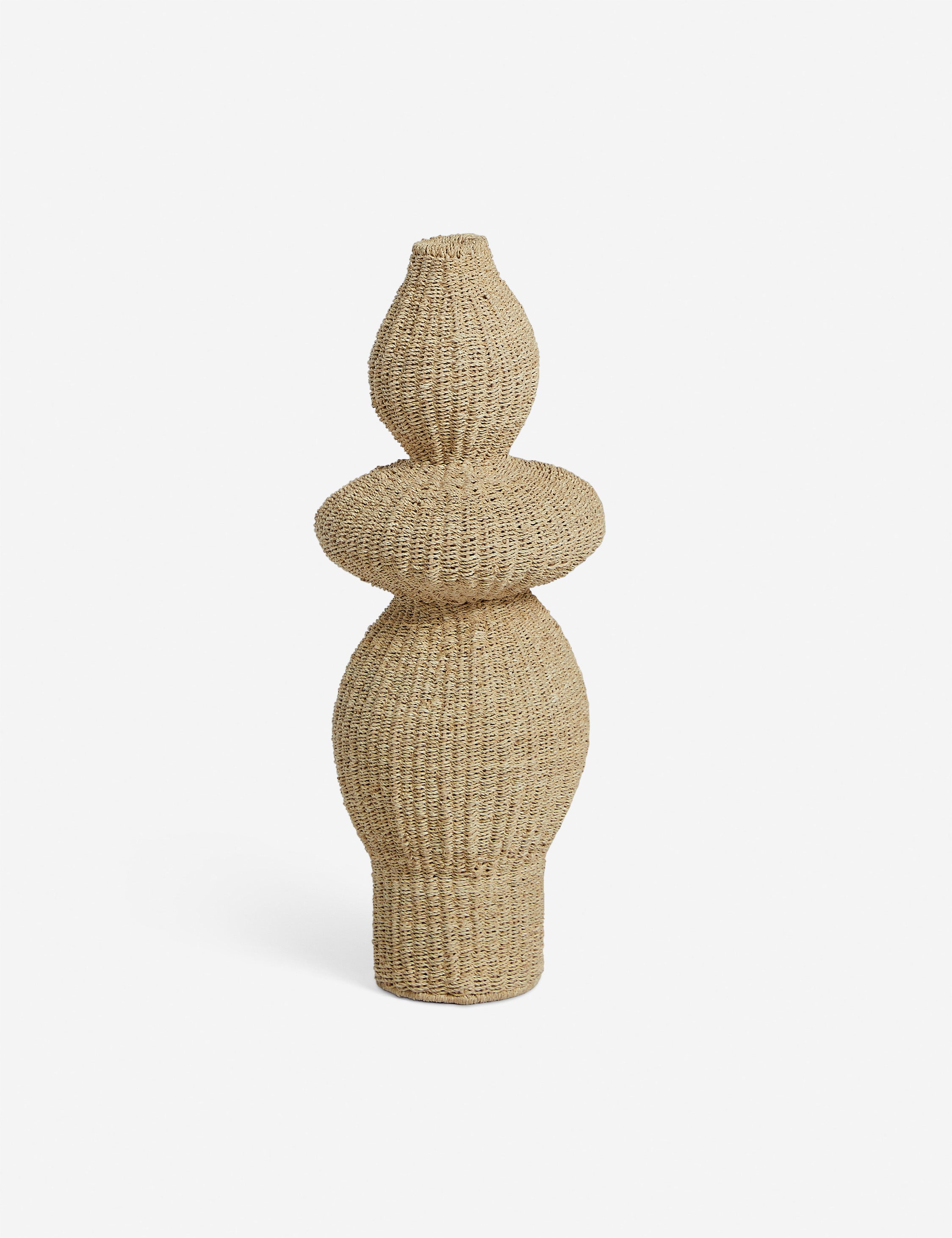Lilia woven decorative floor vase.