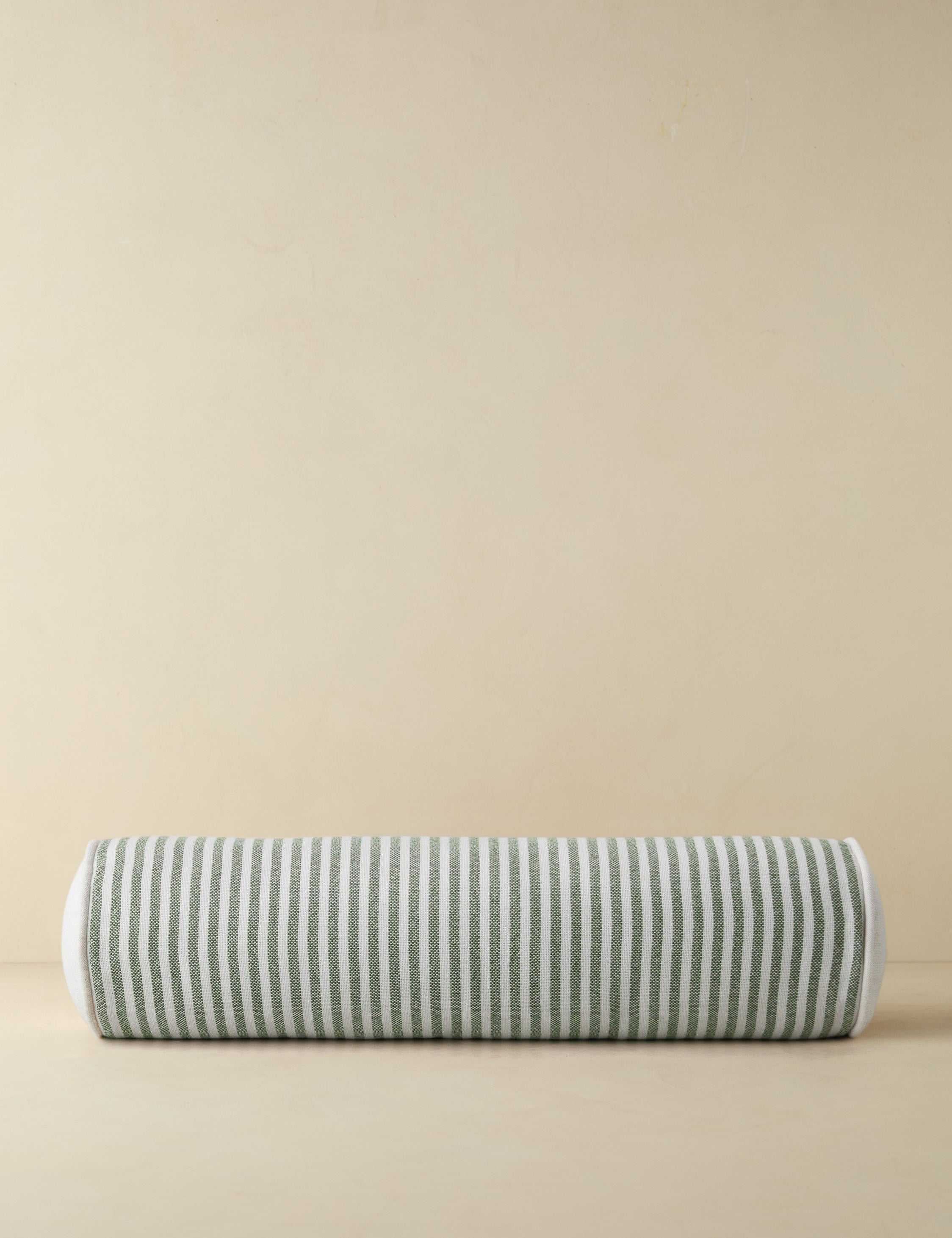 Littu Indoor / Outdoor Striped Bolster Pillow by Sarah Sherman Samuel in Moss