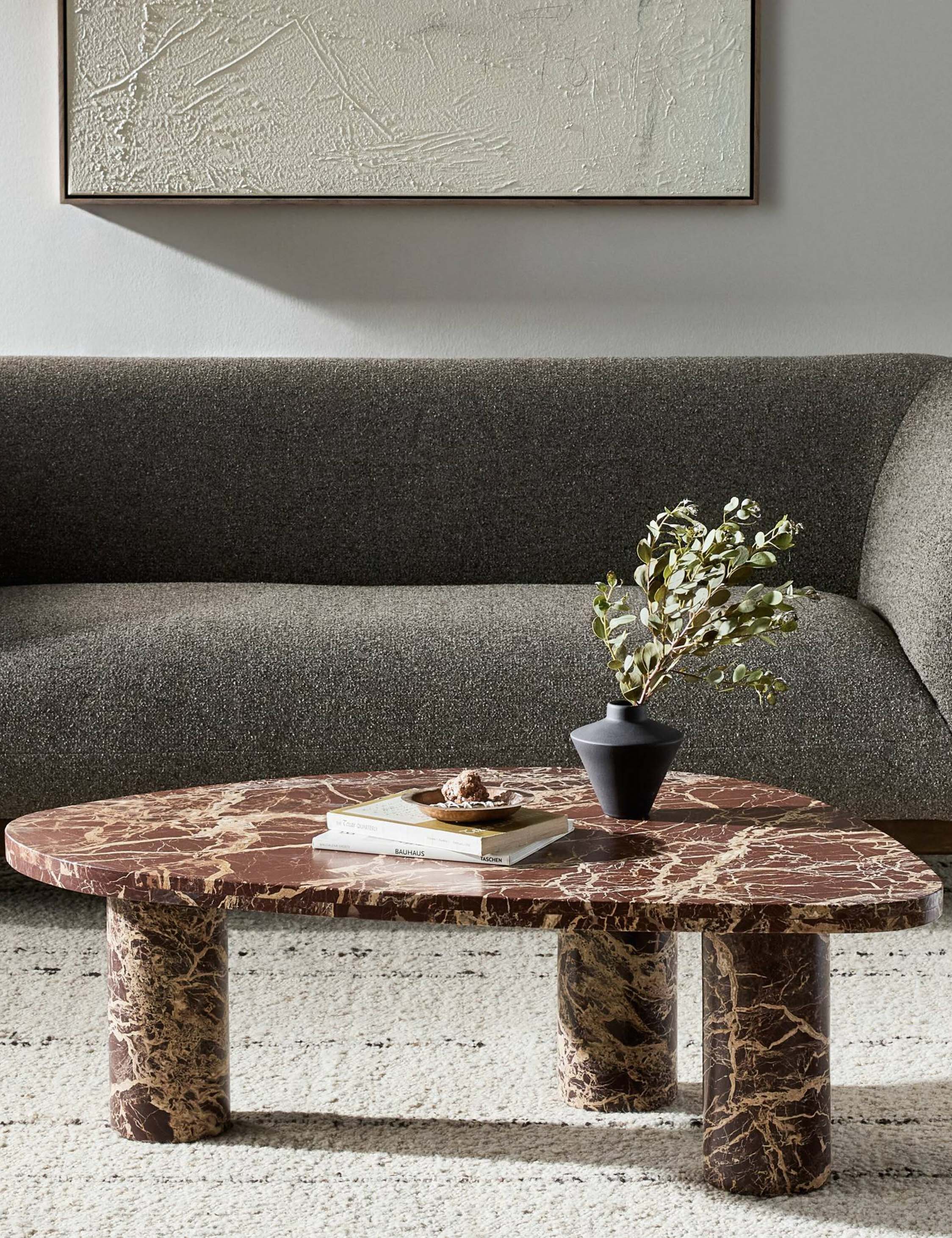 Mariano Coffee Table : Merlot Marble / Large