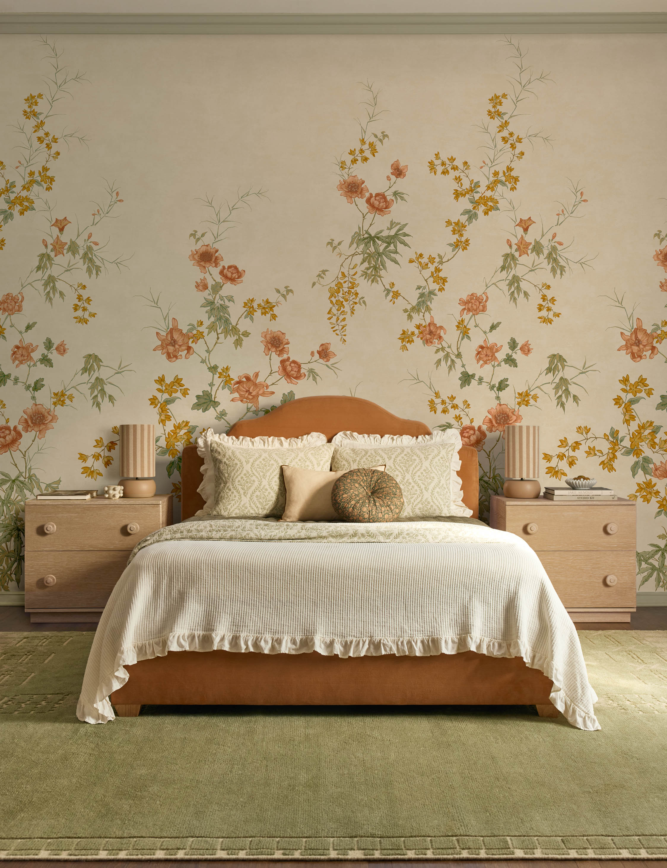 Padden Platform Bed : Apricot Mini Corduroy / Twin