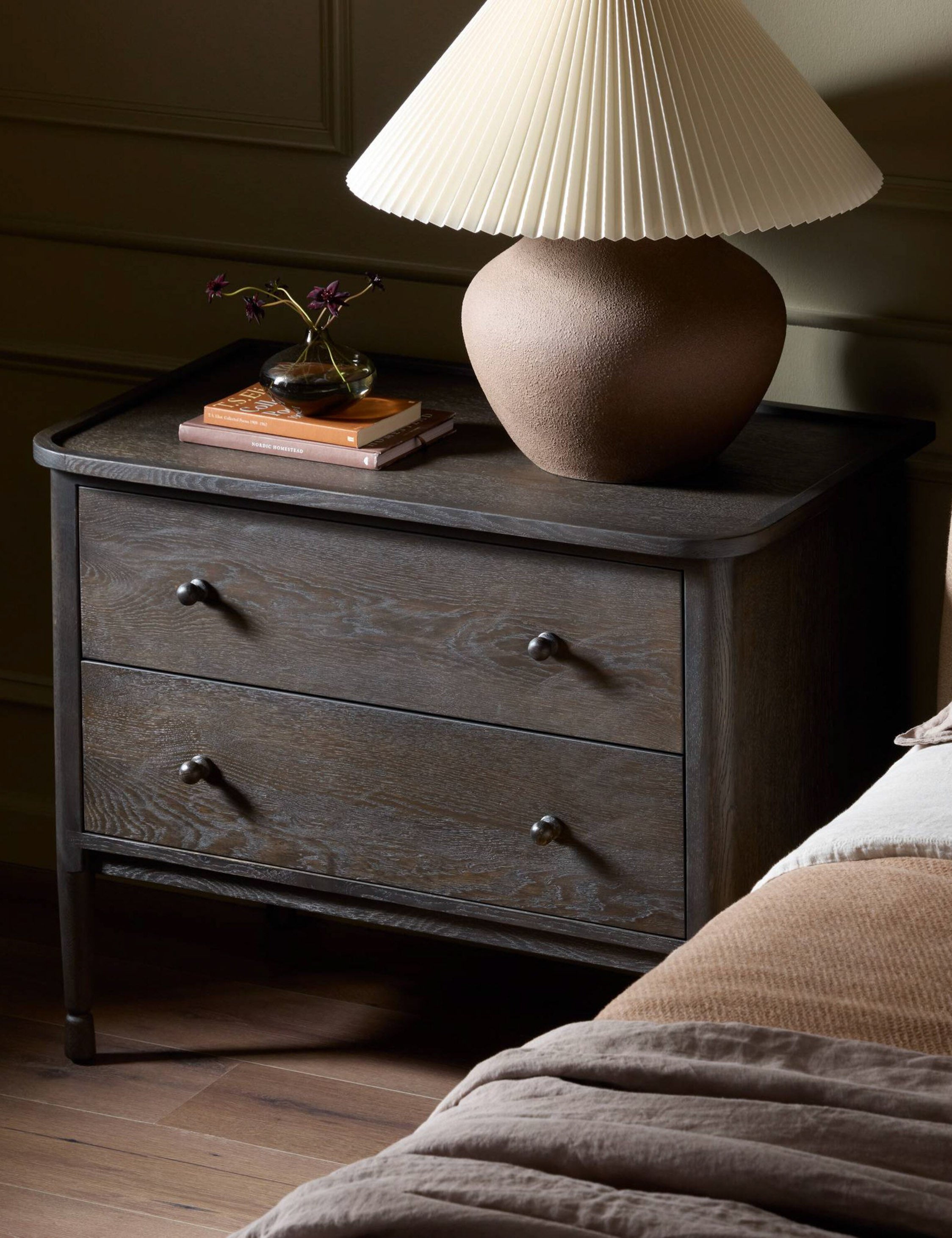 Franny Nightstand by Amber Lewis x Four Hands : Saddle Brown