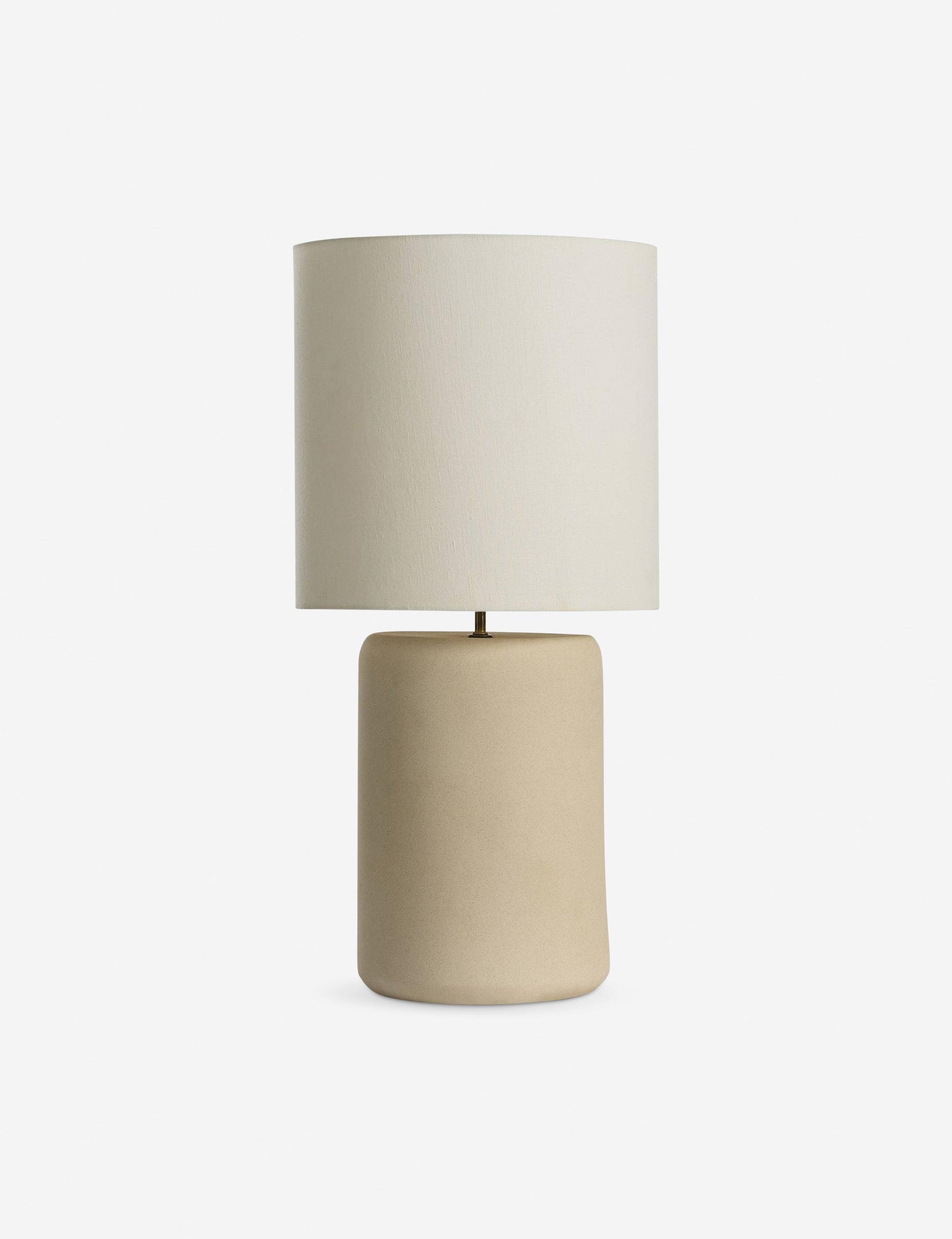Elkin tone-on-tone design ceramic table lamp